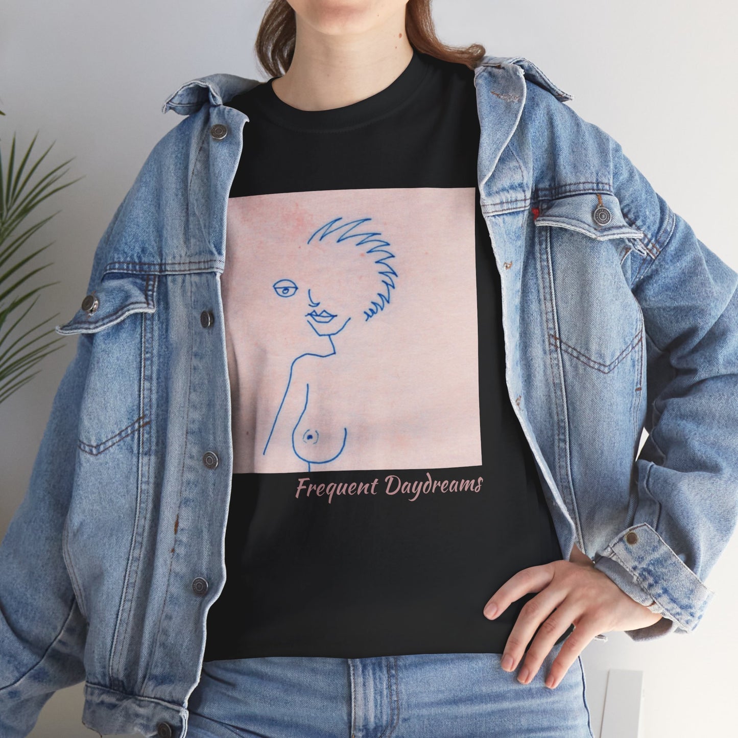Unisex Heavy Cotton Tee - Frequent Daydreams Sketch No.46