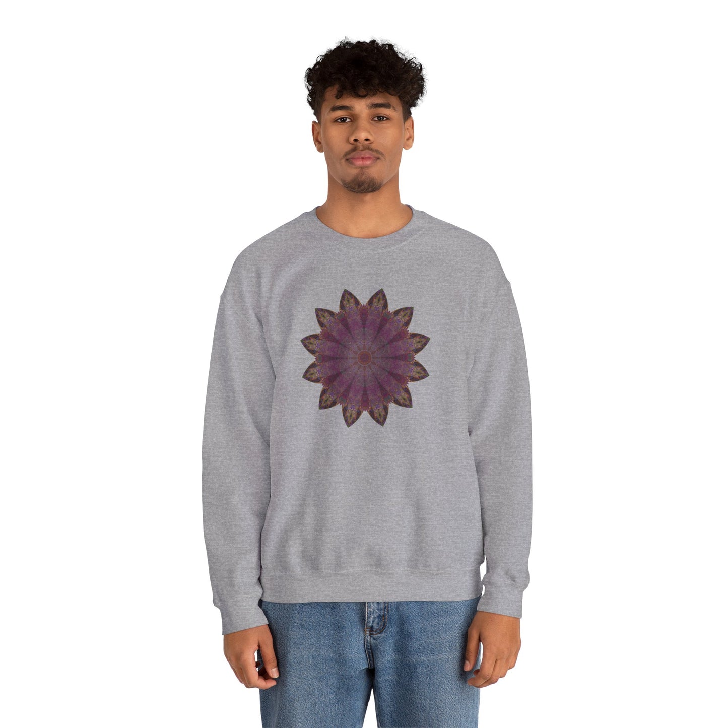 Unisex Heavy Blend™ Crewneck Sweatshirt - Love Light Mandalas No.6