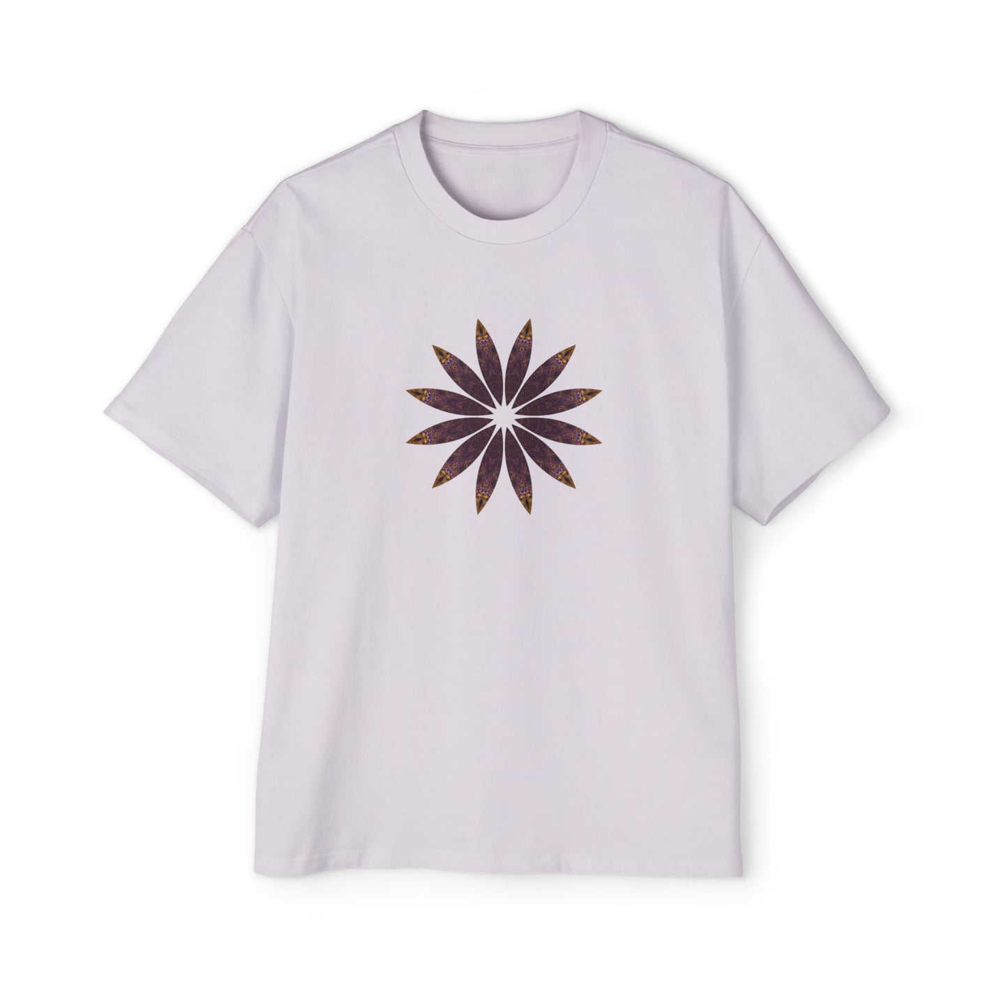 Men's Heavy Oversized Tee - Love Light Mandalas No.2