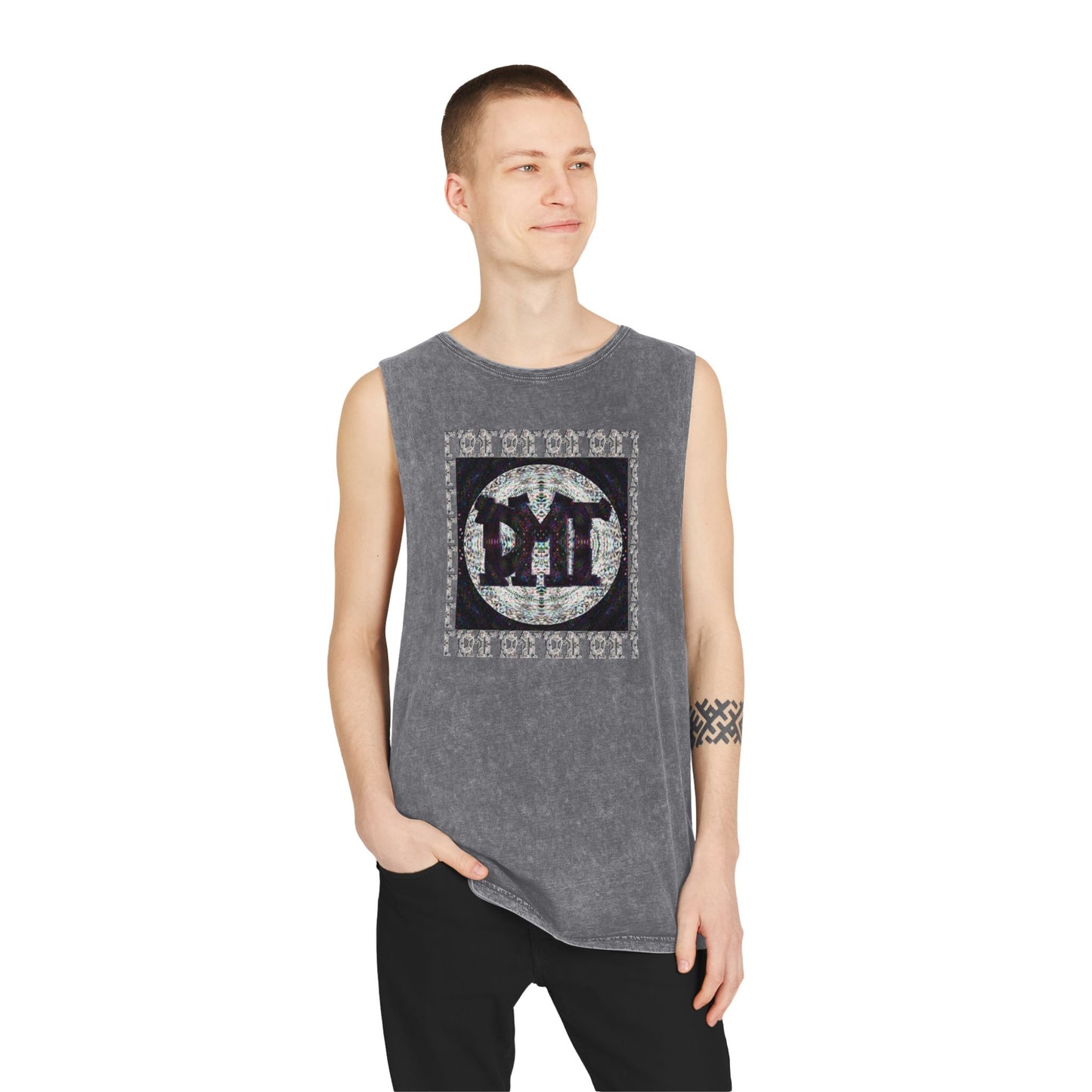 Unisex Stonewash Tank Top - DMT Scribe No.6
