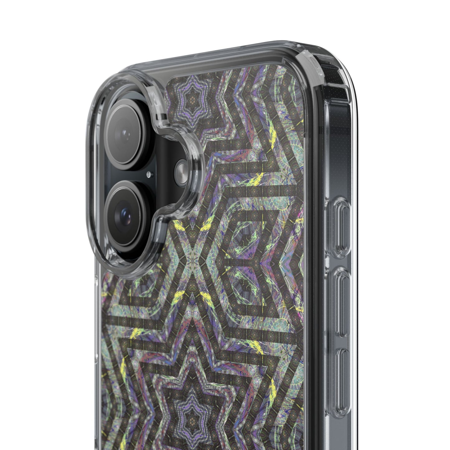iPhone 16 Clear Case – P5 Kaleidoscopic No.1