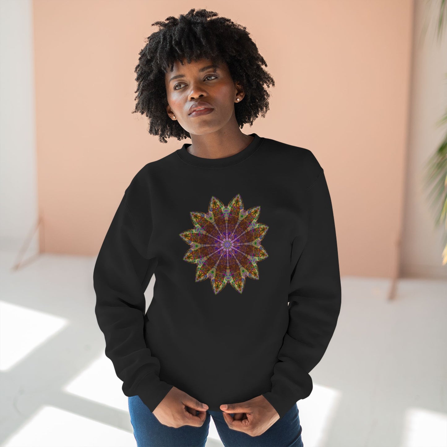 Unisex Crewneck Sweatshirt - Love Light Mandalas No.13