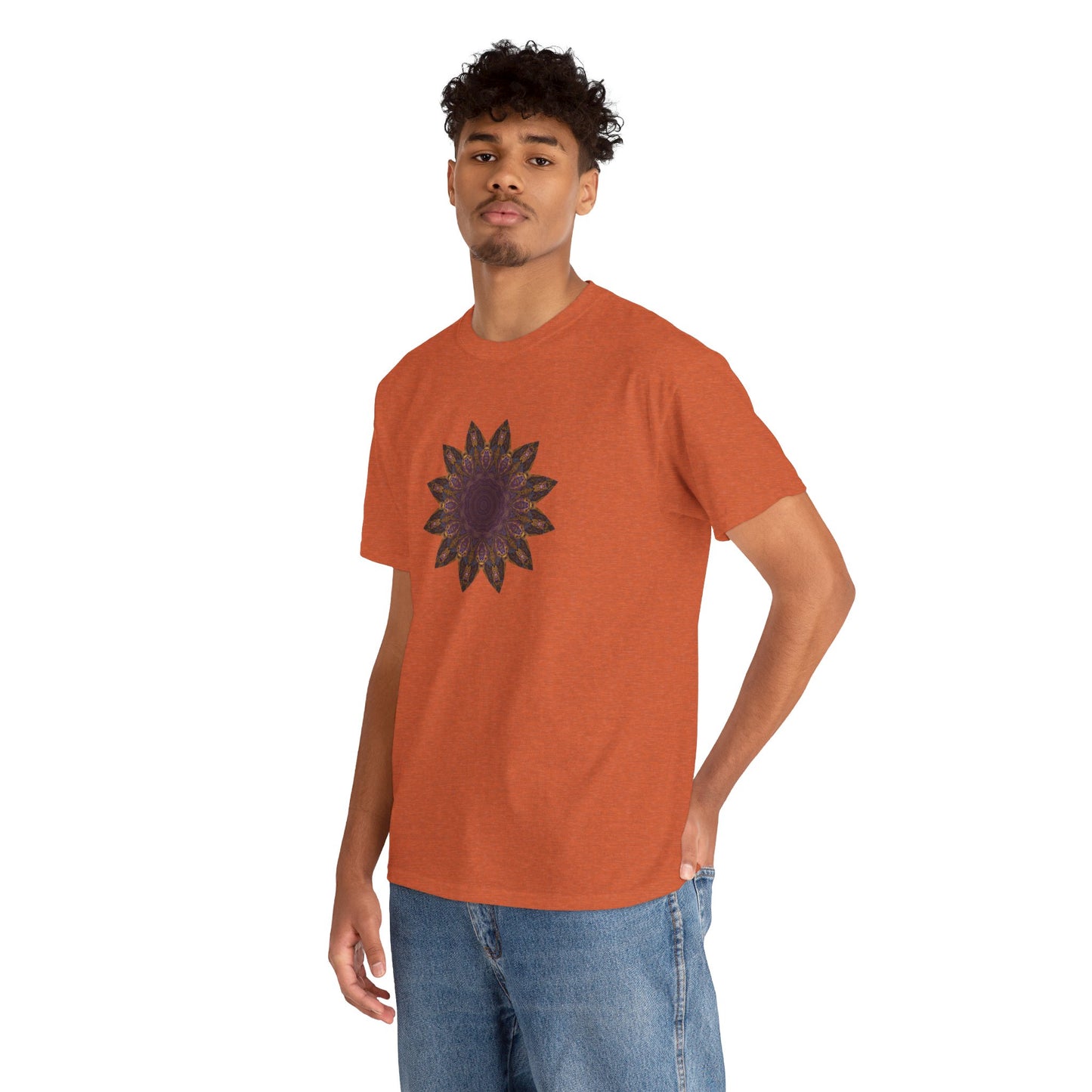 Unisex Heavy Cotton Tee - Love Light Mandalas No.1