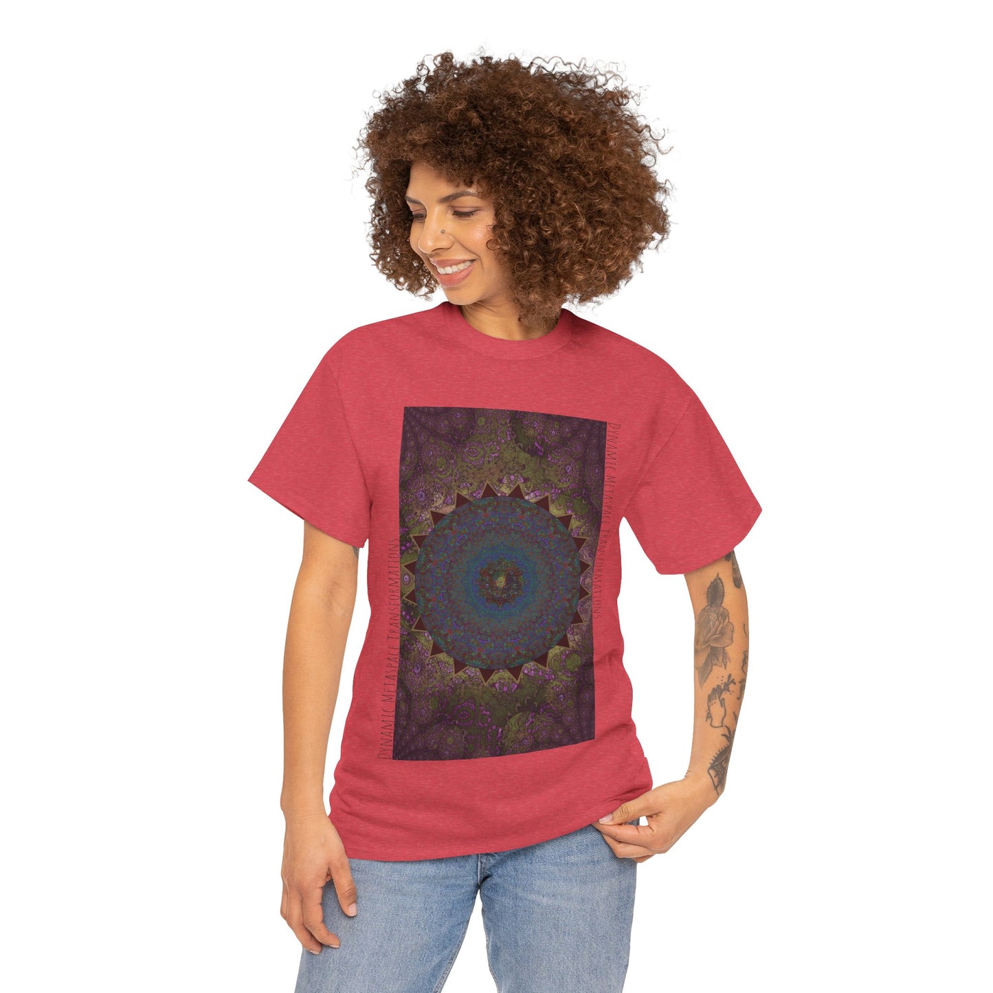 Unisex Heavy Cotton Tee - Love Light Spheres No. L8S1