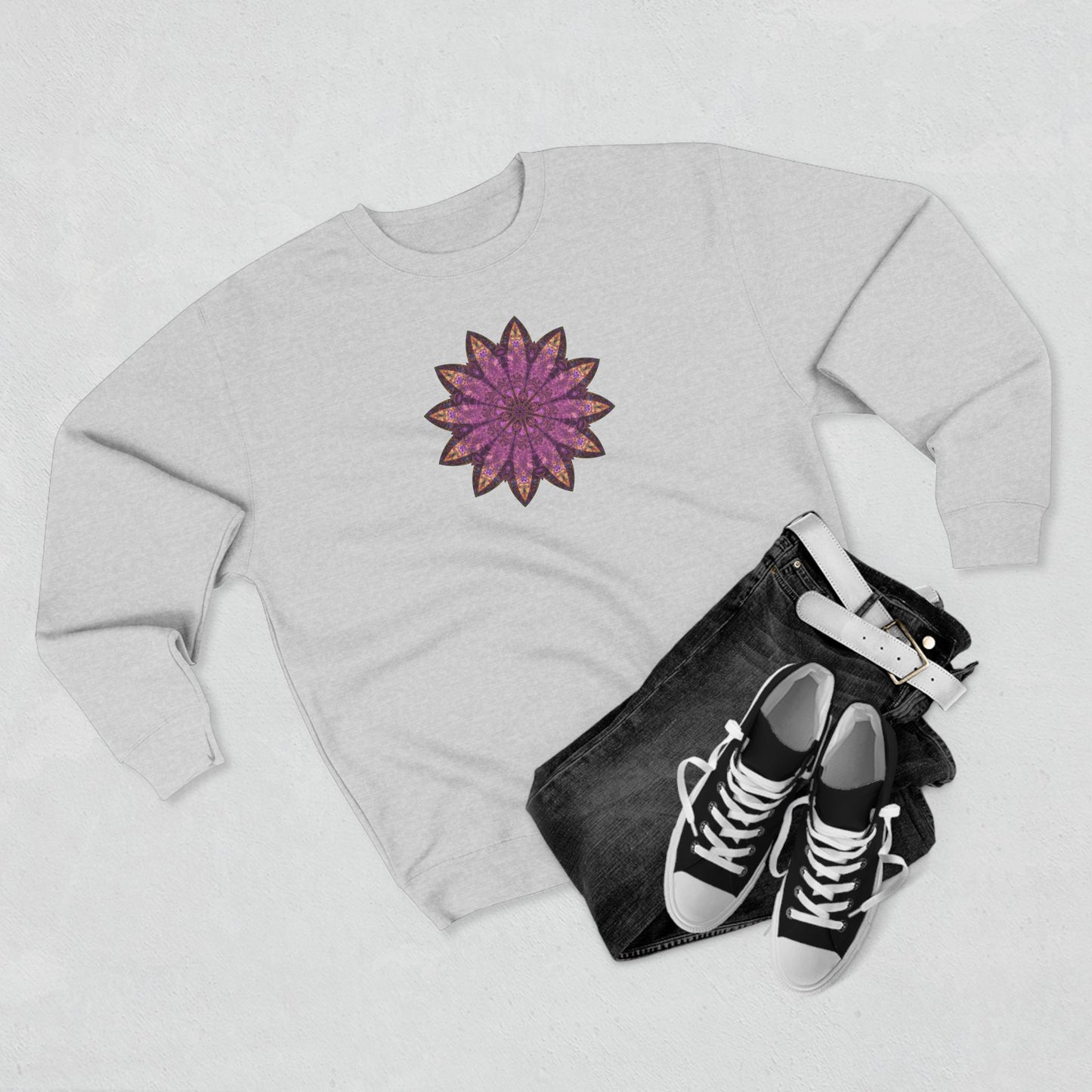 Unisex Crewneck Sweatshirt - Love Light Mandalas No.16
