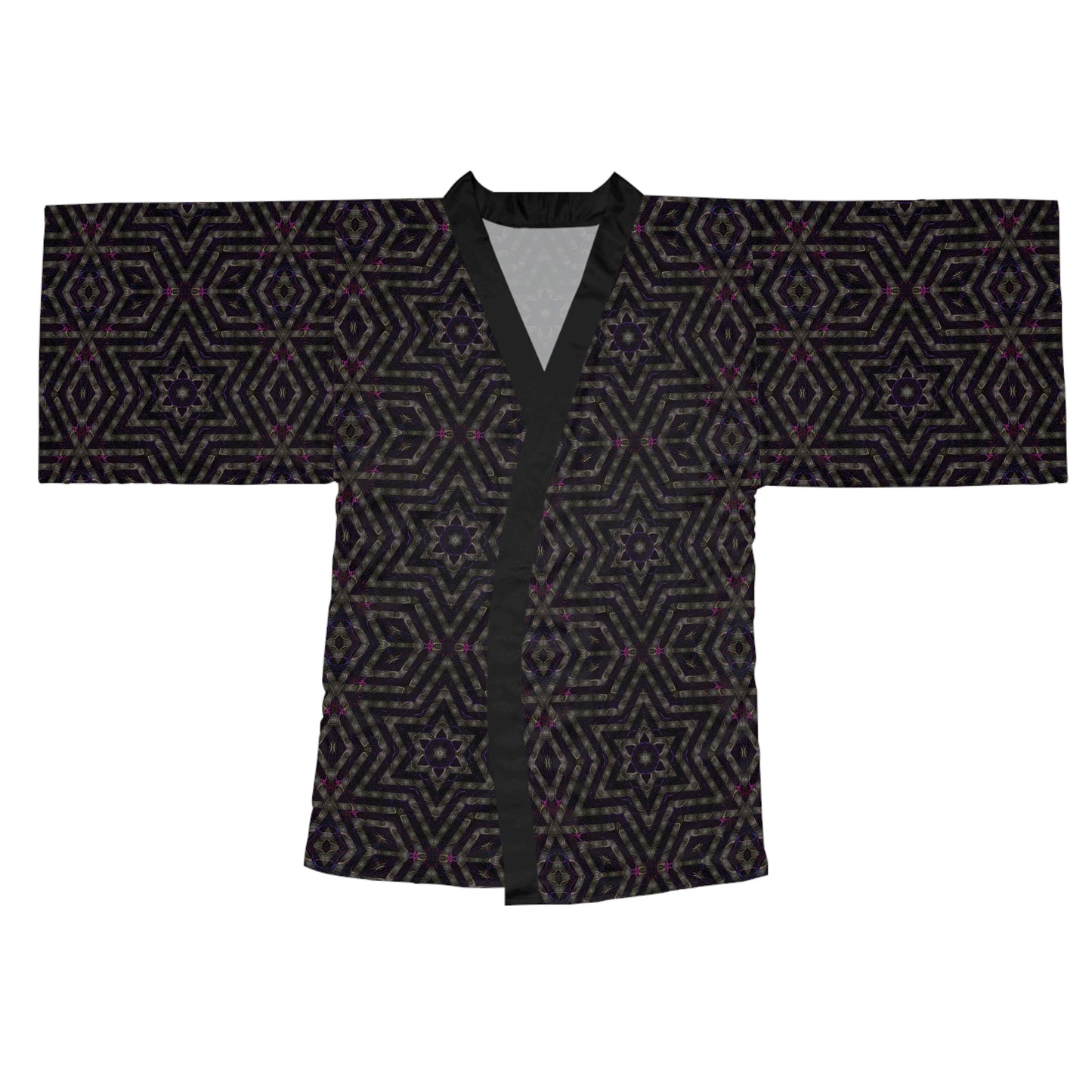 Long Sleeve Kimono Robe - P5 Kaleidoscopic No.14