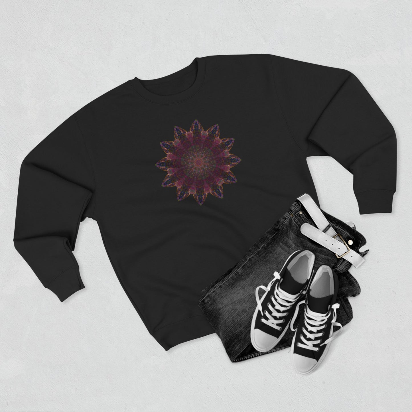 Unisex Crewneck Sweatshirt - Love Light Mandalas No.8