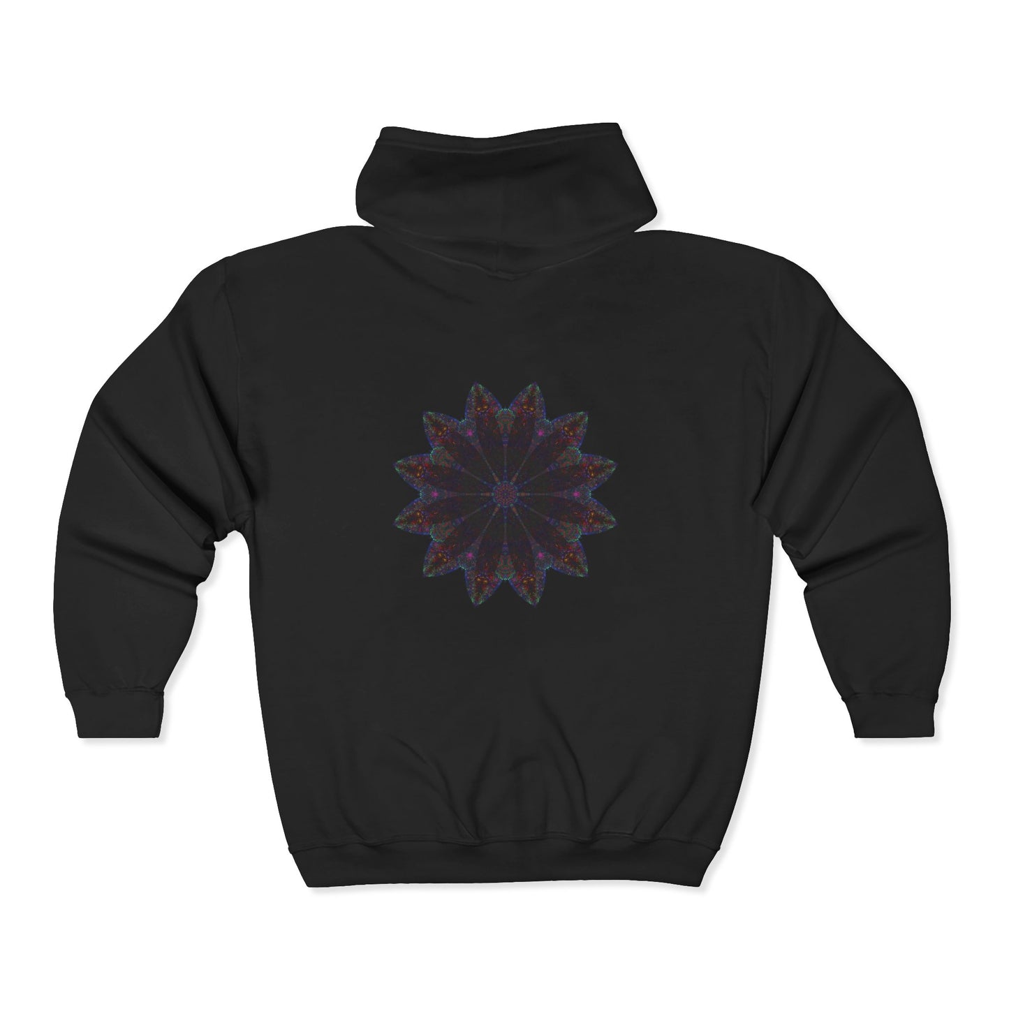 Unisex Heavy Blend™ Full Zip Hooded Sweatshirt - Love Light Mandalas No.25