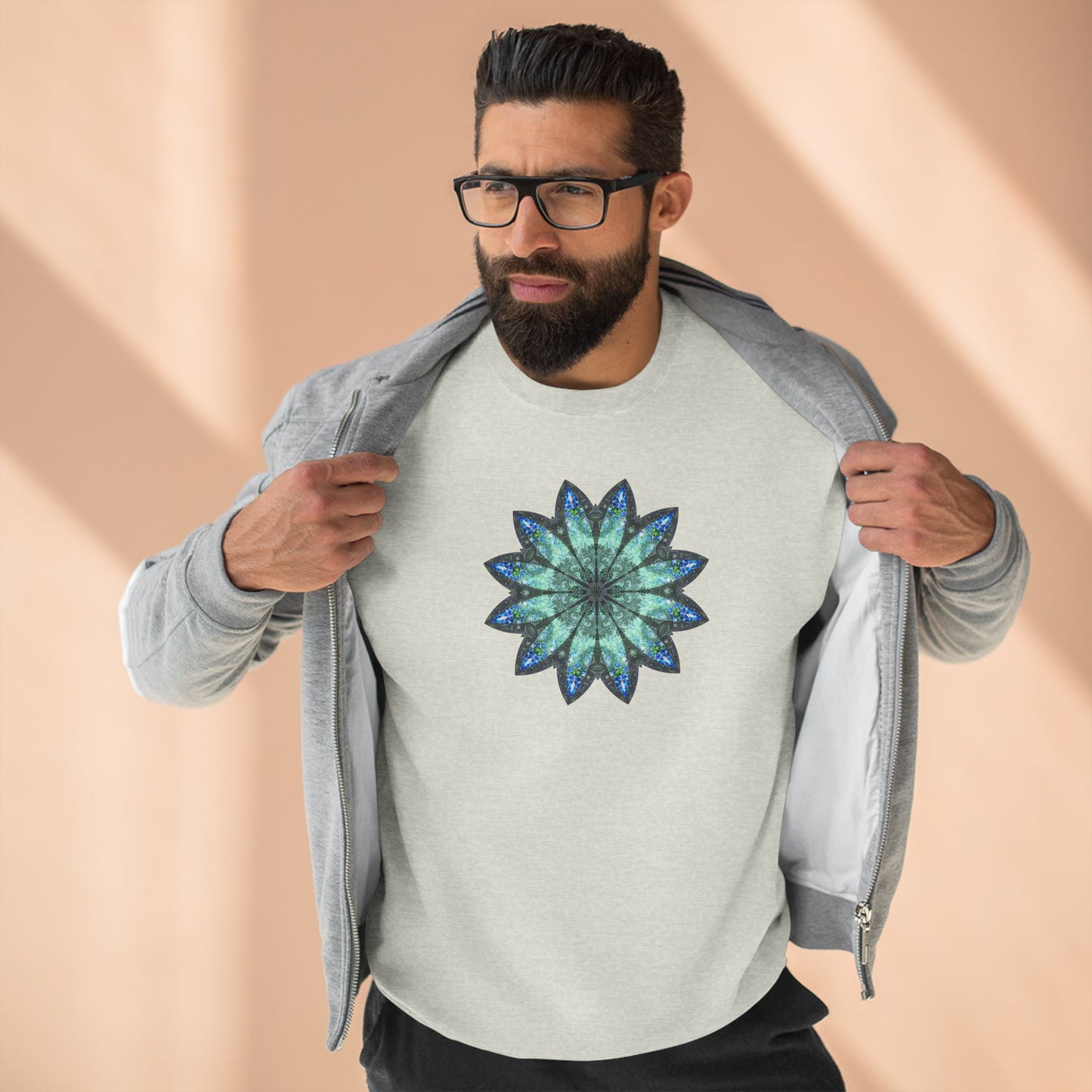 Unisex Crewneck Sweatshirt - Love Light Mandalas No.20