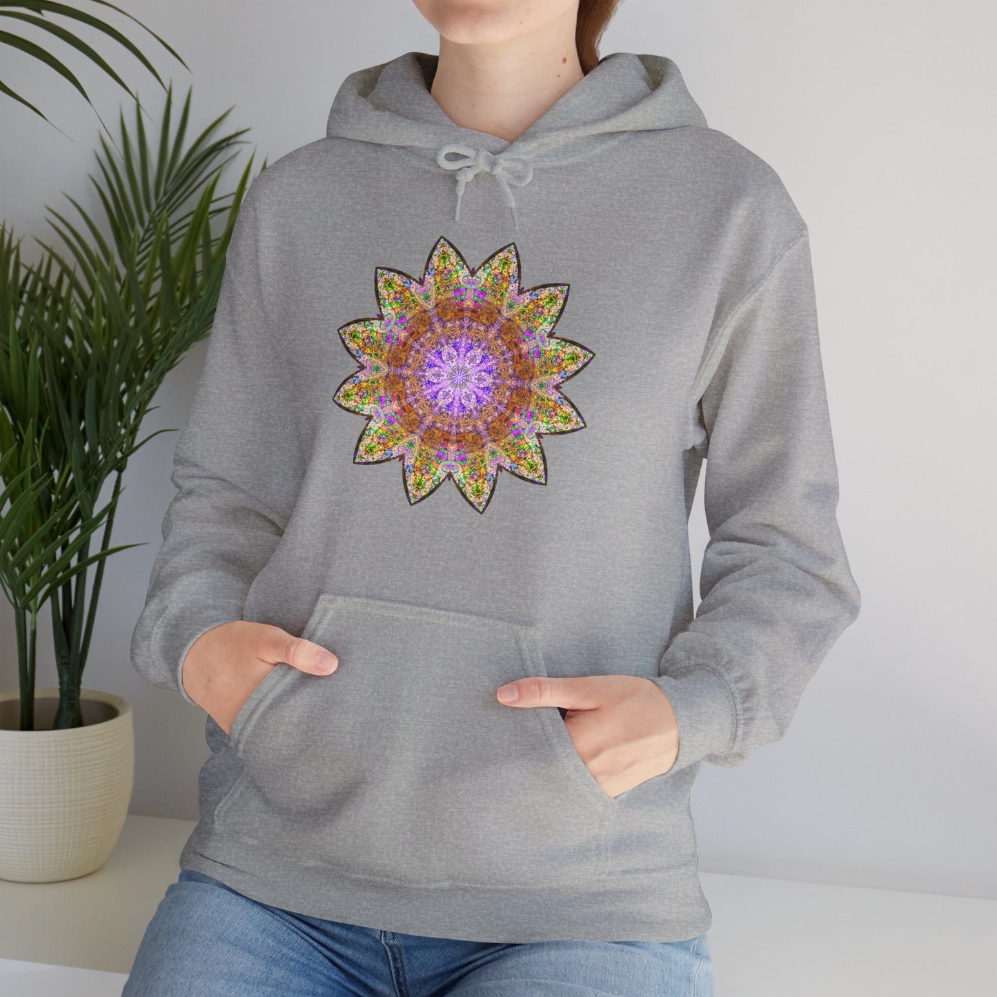 Unisex Heavy Blend™ Hooded Sweatshirt - Love Light Mandalas No.14