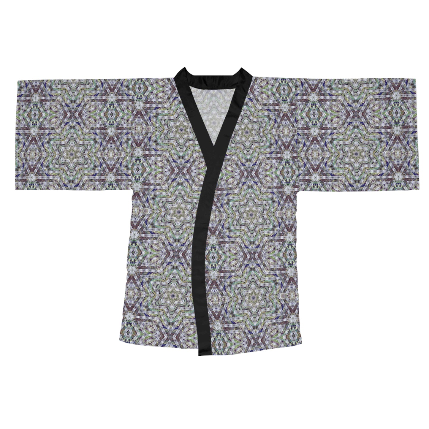 Long Sleeve Kimono Robe - P5 Kaleidoscopic No.21