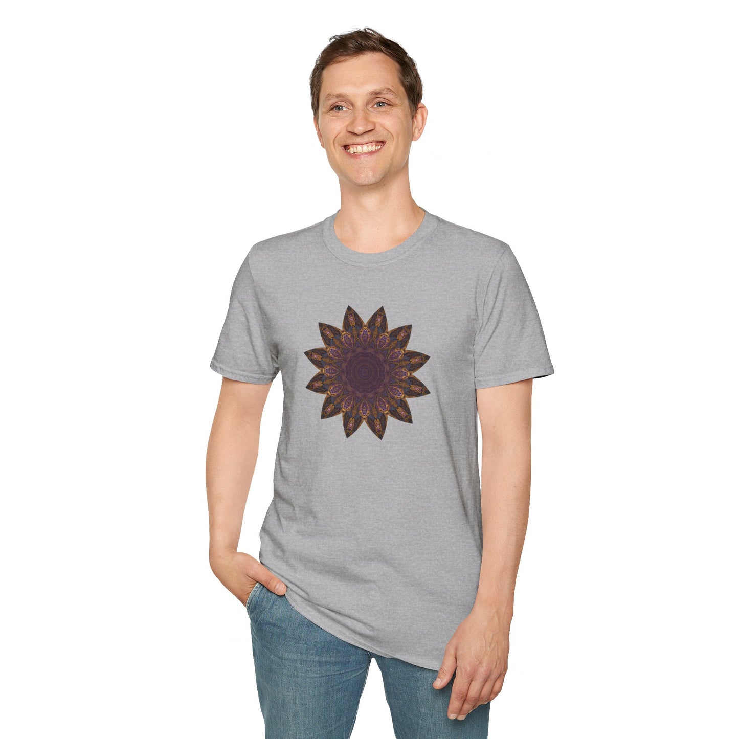 Unisex Softstyle T-Shirt - Love Light Mandalas No.1