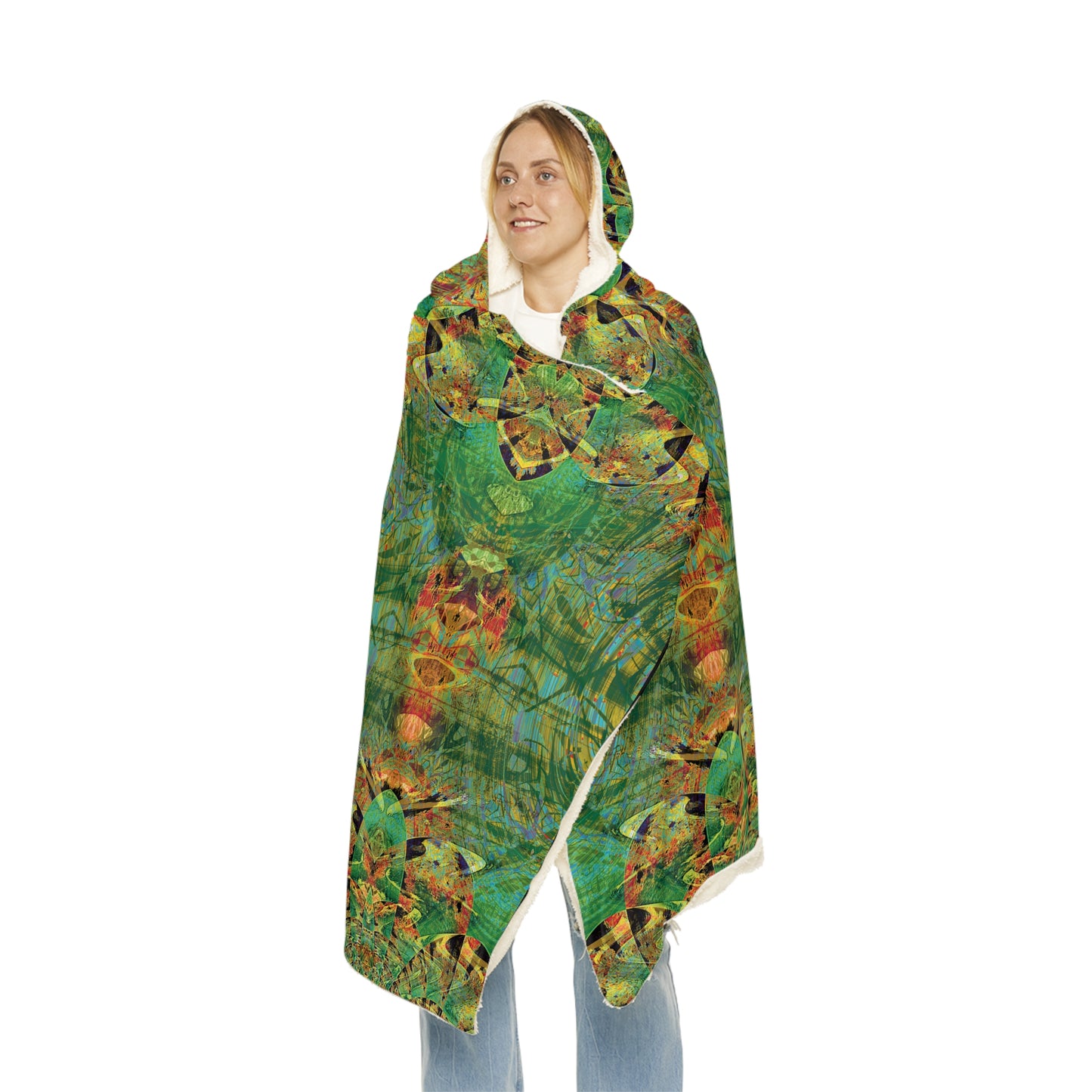 Snuggle Blanket - Love Light Fractals No.3