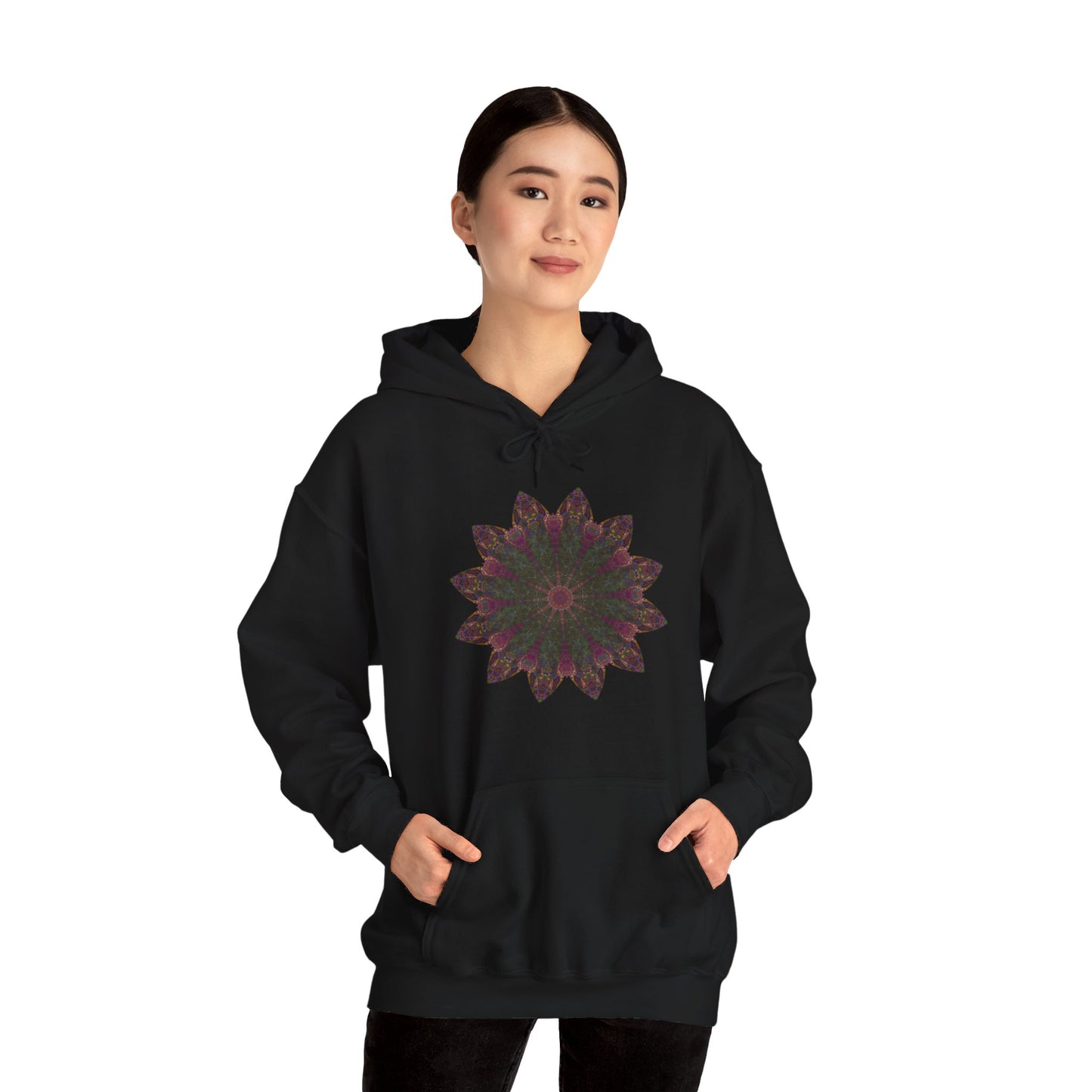 Unisex Heavy Blend™ Hooded Sweatshirt - Love Light Mandalas No.7