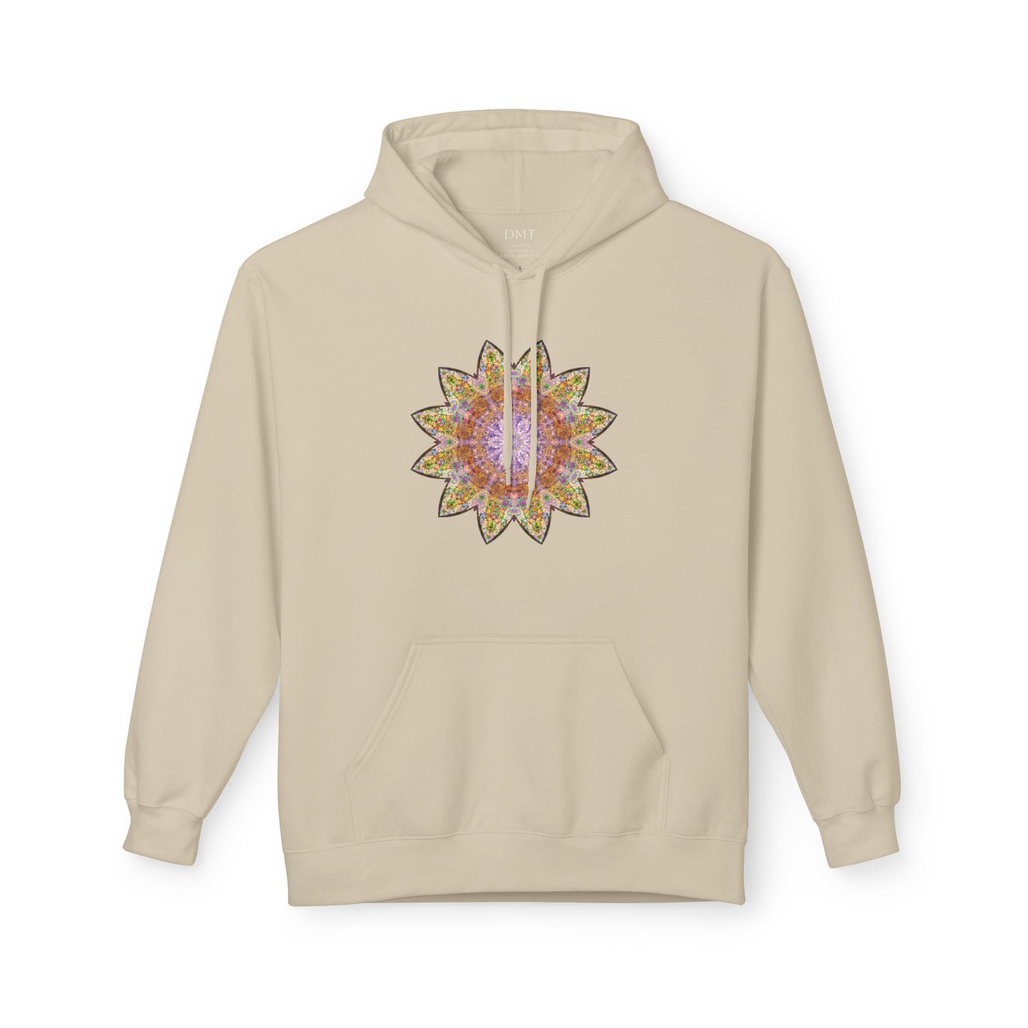 Unisex Midweight Softstyle Fleece Hoodie - Love Light Mandalas No.14