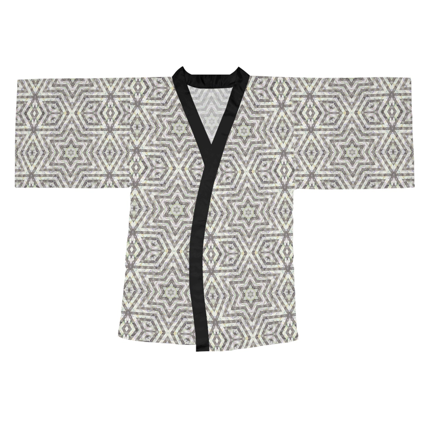 Long Sleeve Kimono Robe - P5 Kaleidoscopic No.19