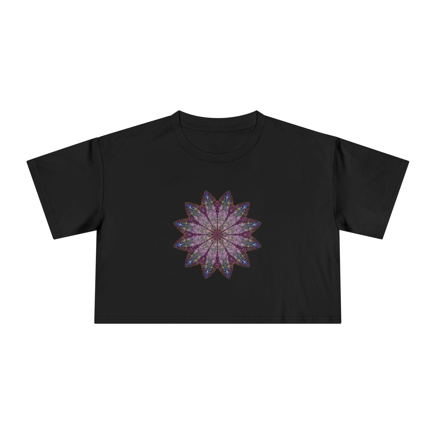Women's Cropped Tee - Love Light Mandalas No.17