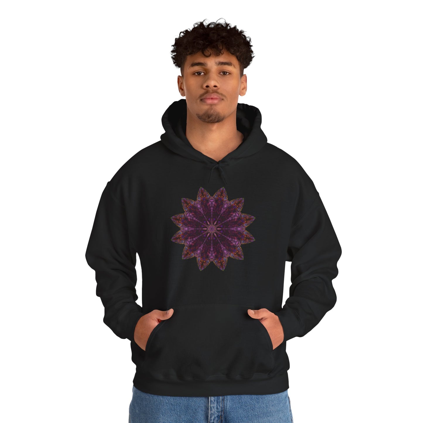 Unisex Heavy Blend™ Hooded Sweatshirt - Love Light Mandalas No.15