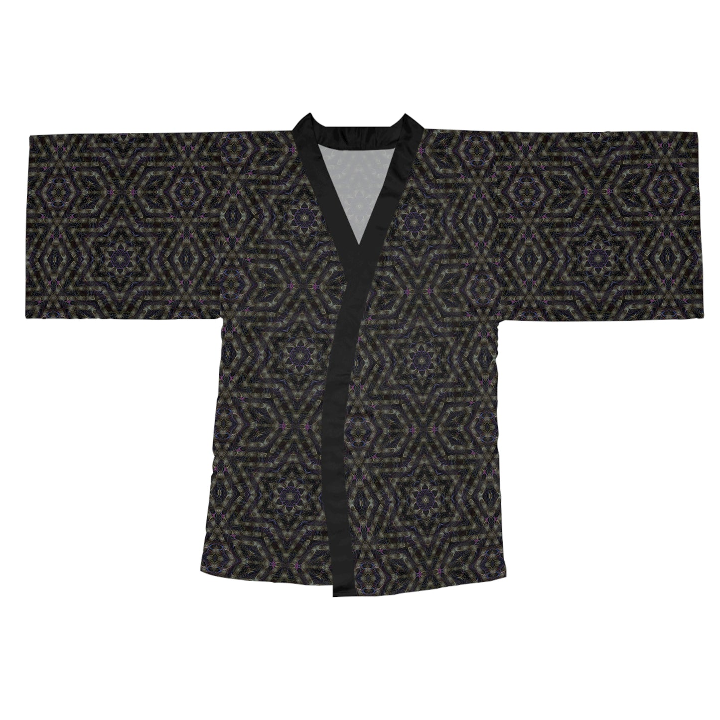 Long Sleeve Kimono Robe - P5 Kaleidoscopic No.12