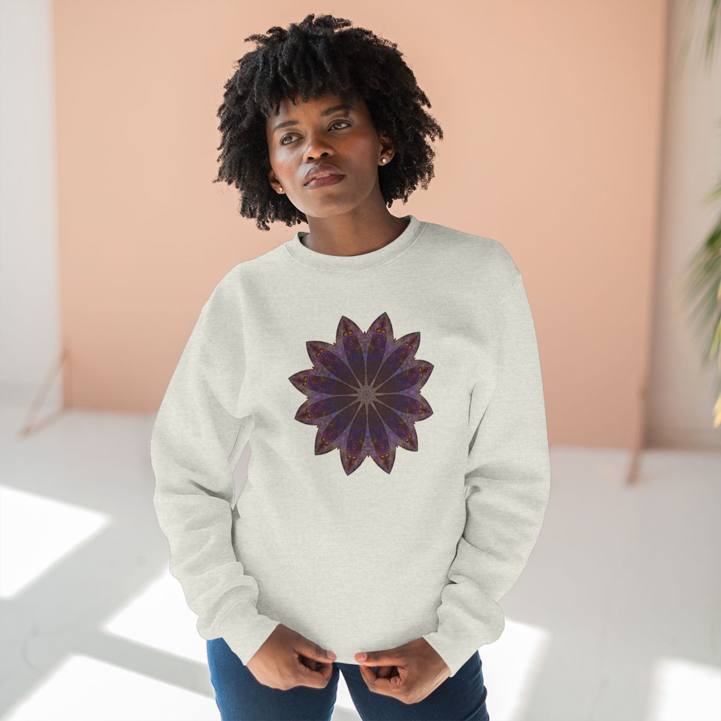 Unisex Crewneck Sweatshirt - Love Light Mandalas No.11