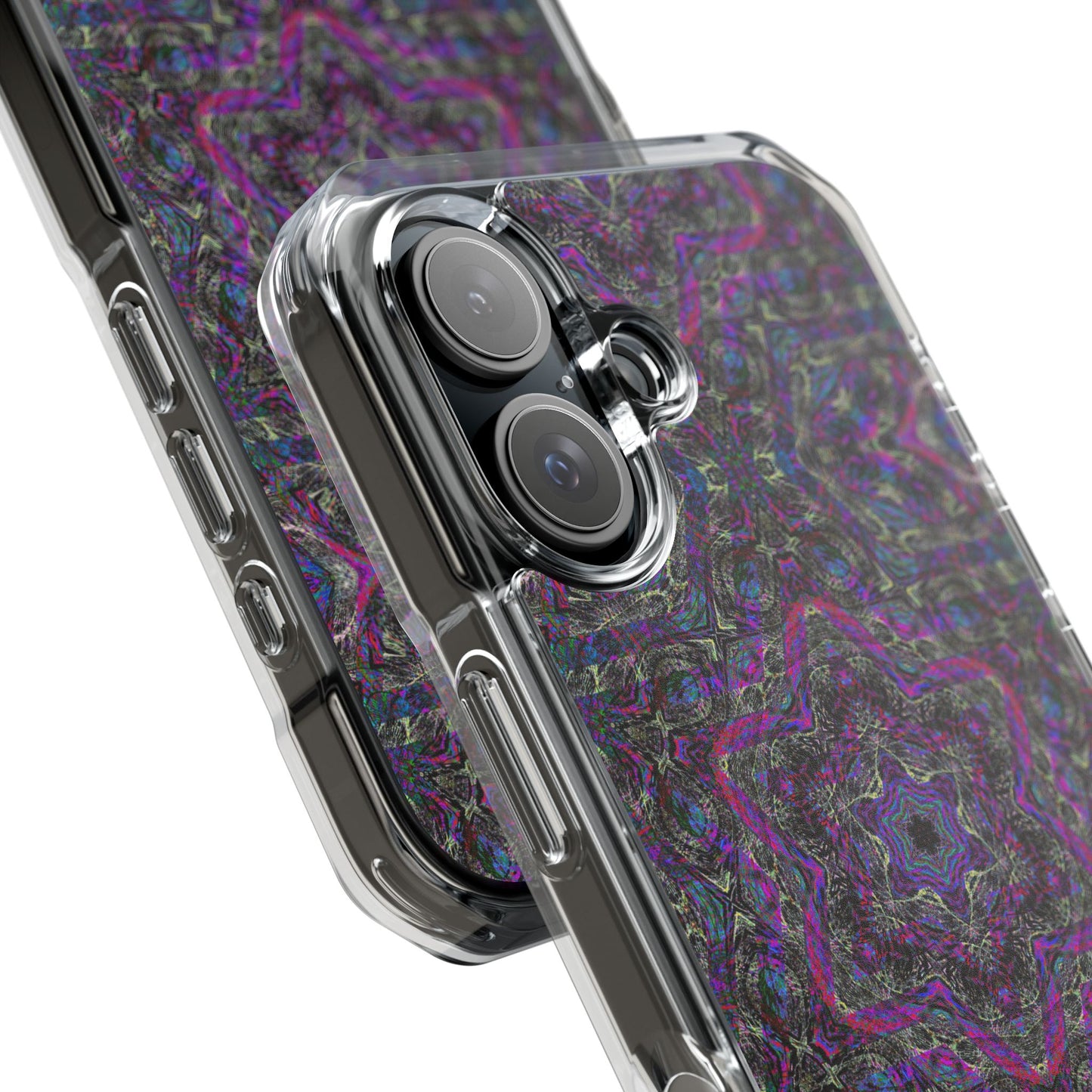 iPhone 16 Magnetic Clear Impact Case - P5 Kaleidoscopic No.33