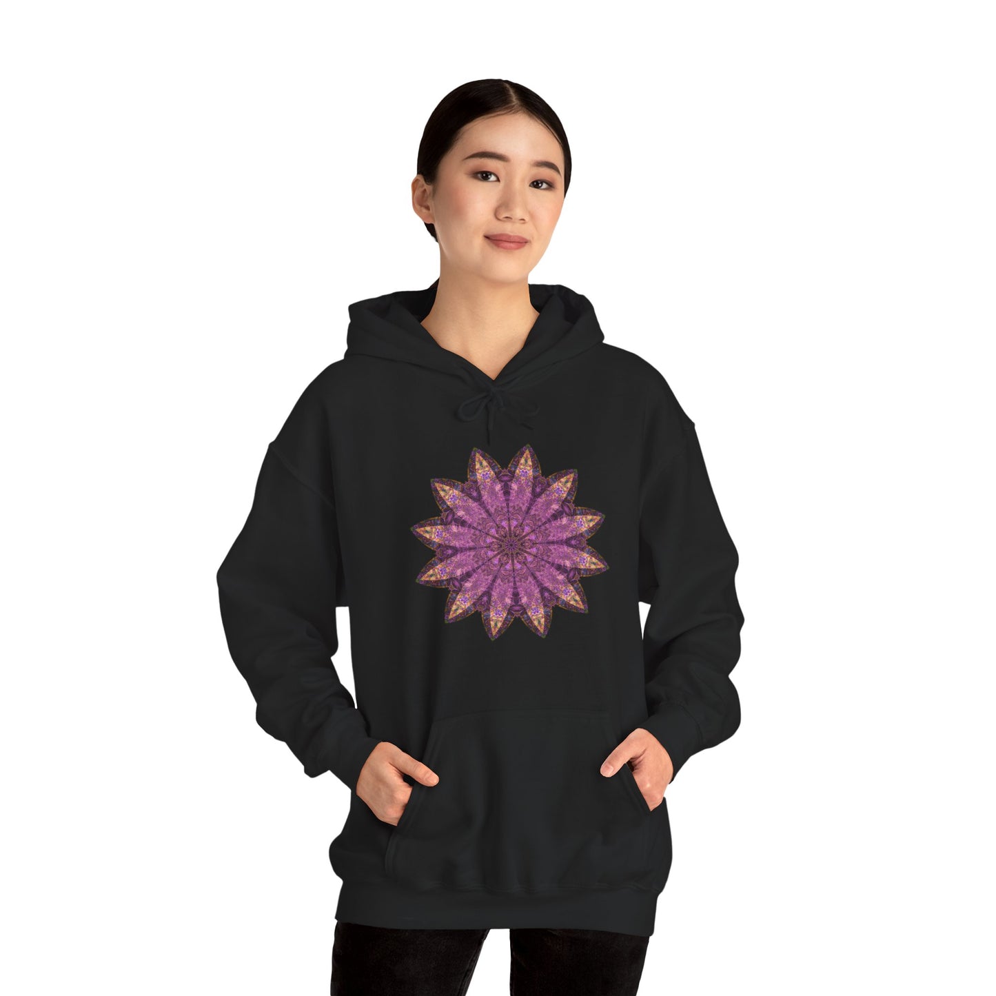 Unisex Heavy Blend™ Hooded Sweatshirt - Love Light Mandalas No.16