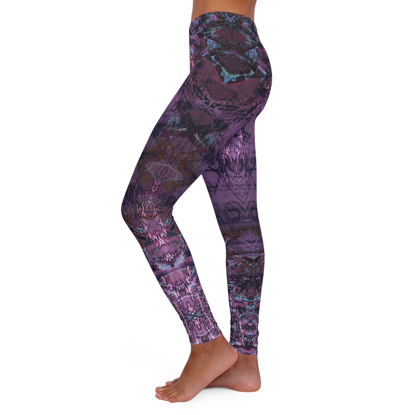 Spandex Leggings - Love Light Fractals No.6b