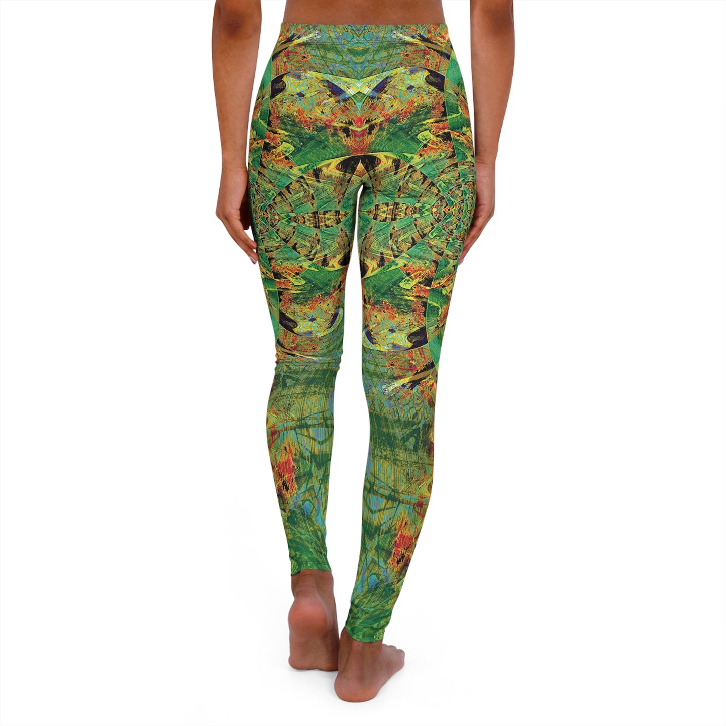 Spandex Leggings - Love Light Fractals No.3c