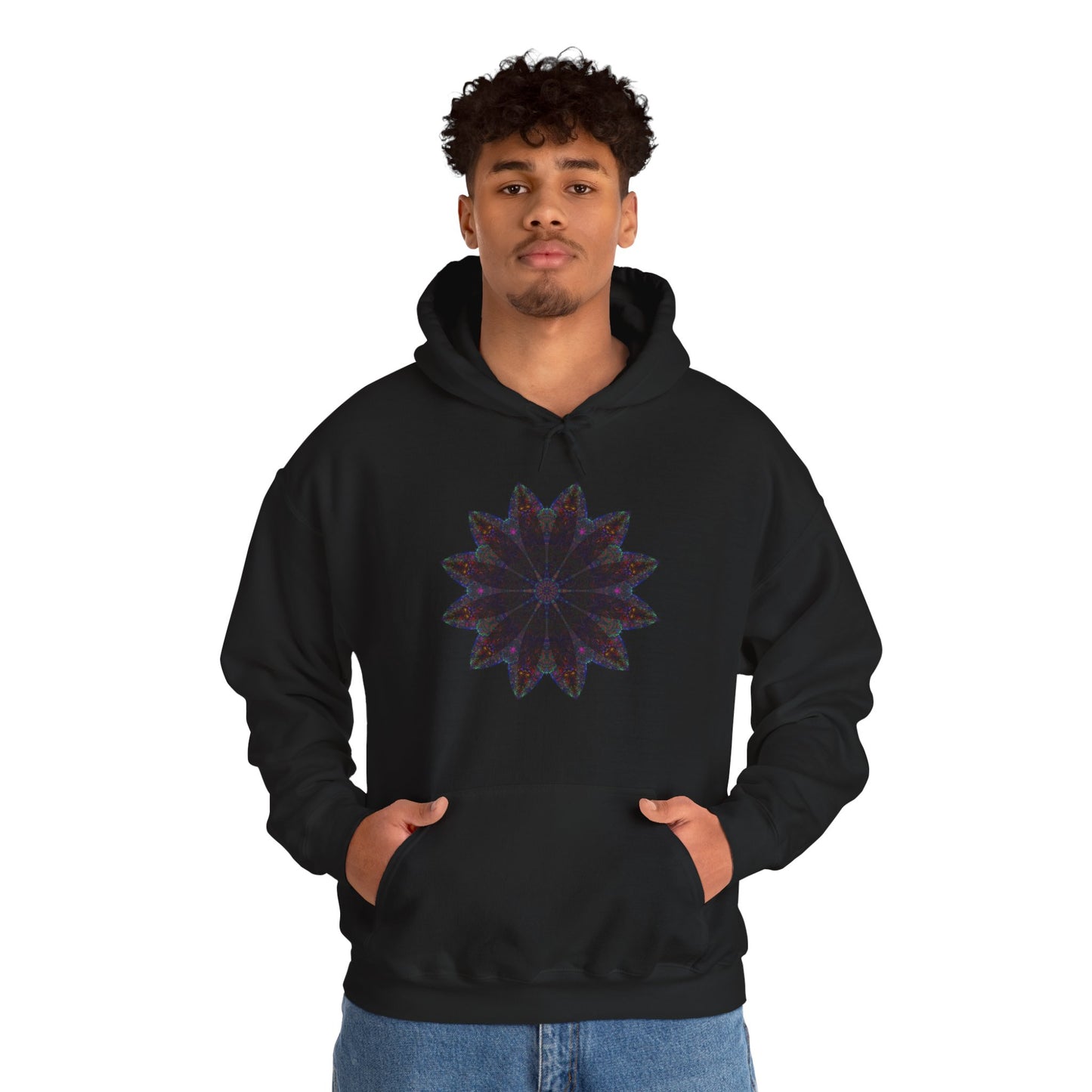 Unisex Heavy Blend™ Hooded Sweatshirt - Love Light Mandalas No.25