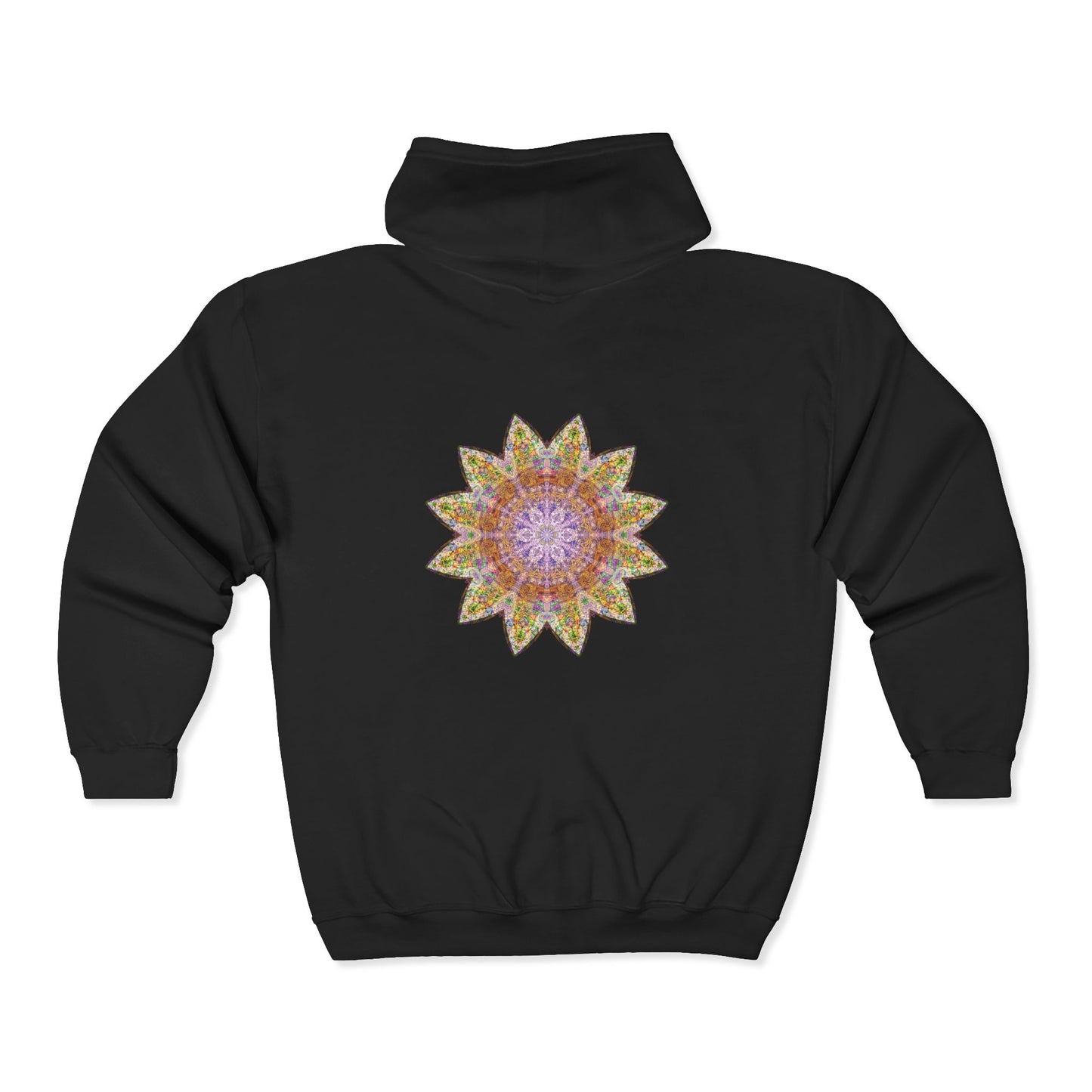 Unisex Heavy Blend™ Full Zip Hooded Sweatshirt - Love Light Mandalas No.14