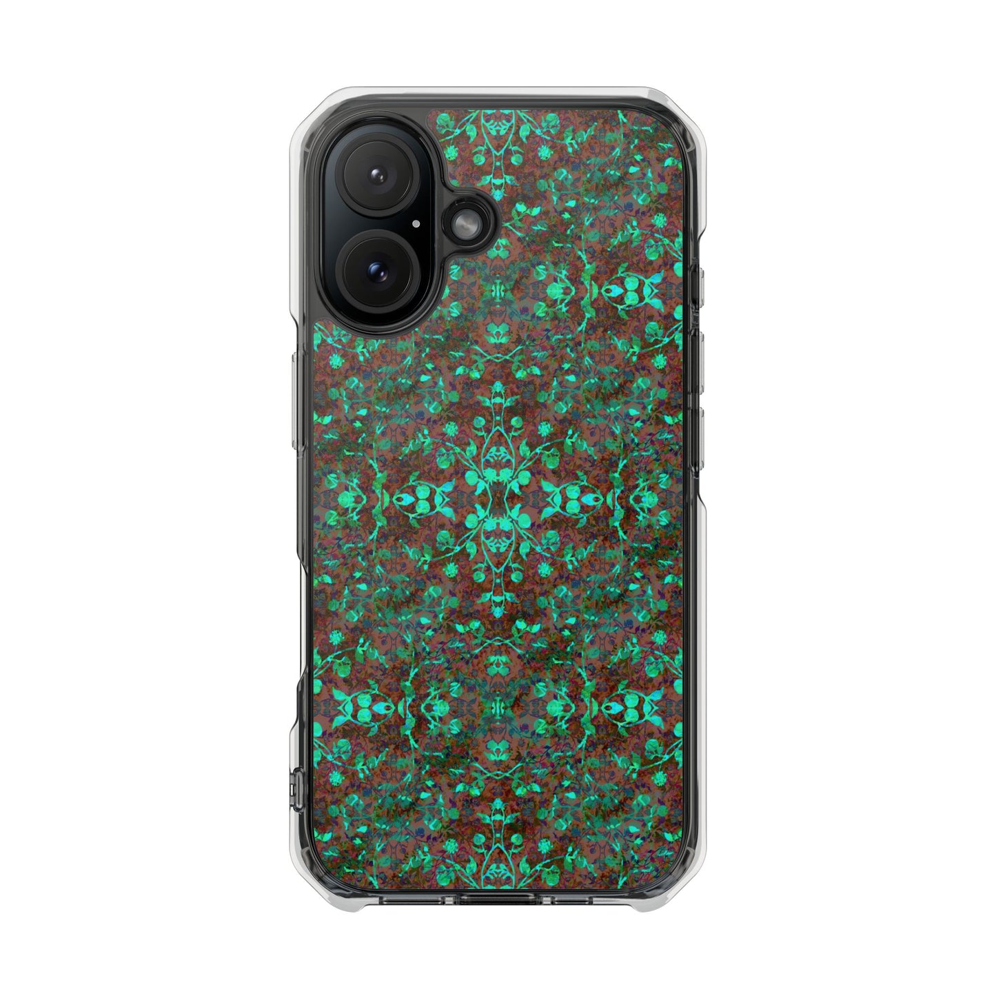 iPhone 16 Magnetic Clear Impact Case - Hidden Weave Series No.29
