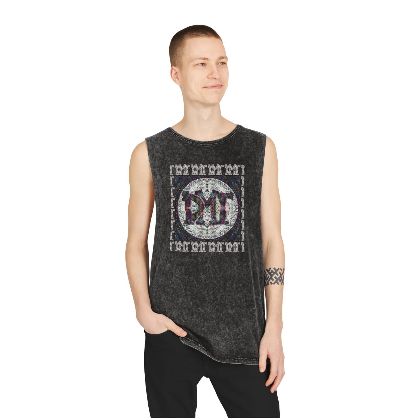 Unisex Stonewash Tank Top - DMT Scribe No.10