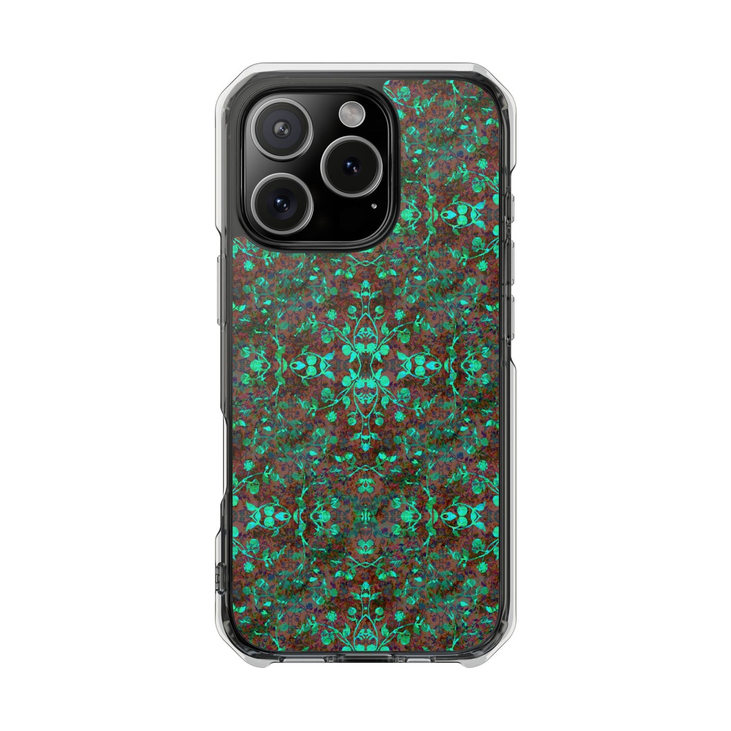 iPhone 16 Magnetic Clear Impact Case - Hidden Weave Series No.29
