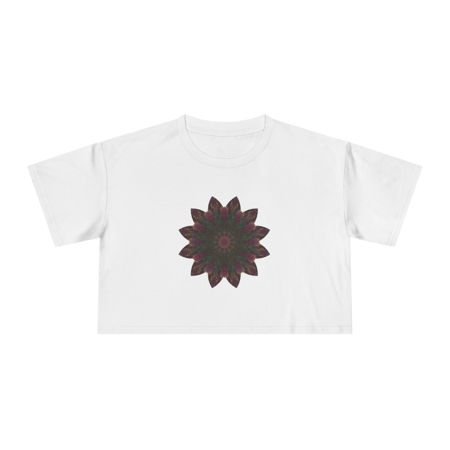 Women's Cropped Tee - Love Light Mandalas No.7