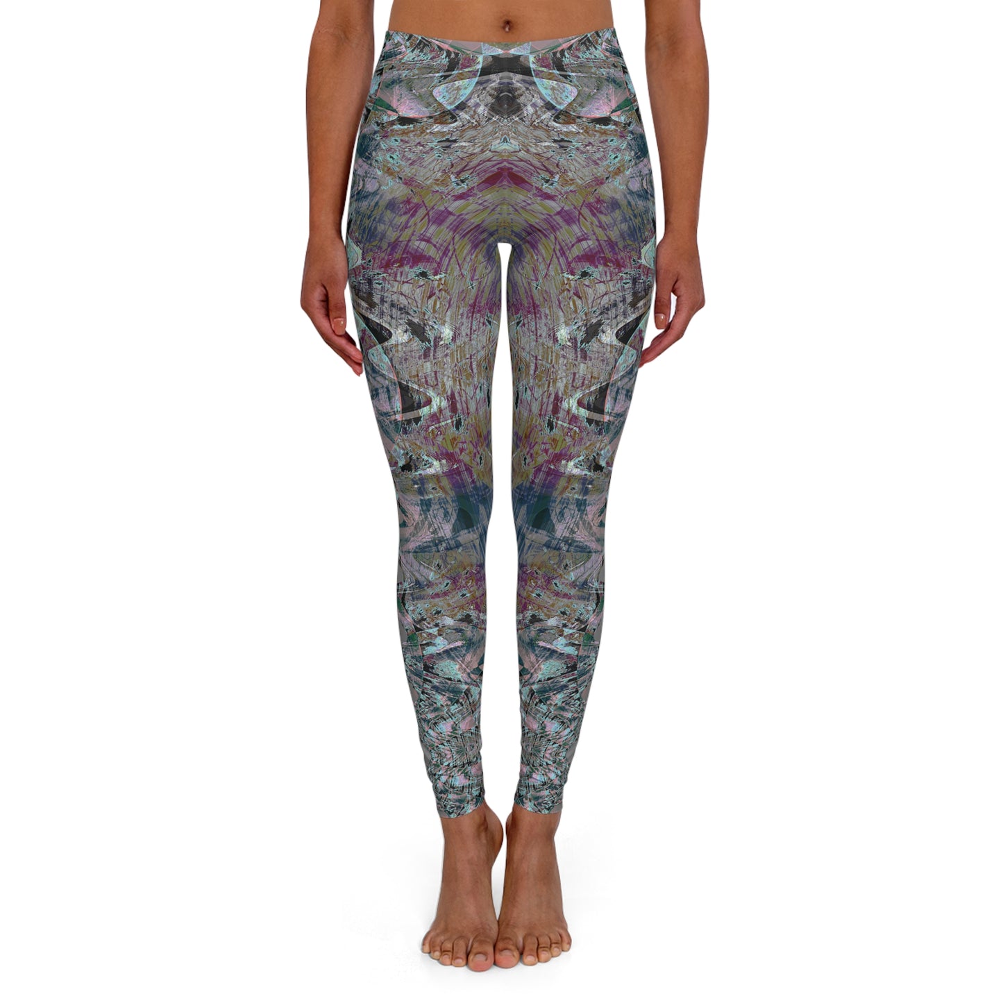 Spandex Leggings - Love Light Fractals No.5a