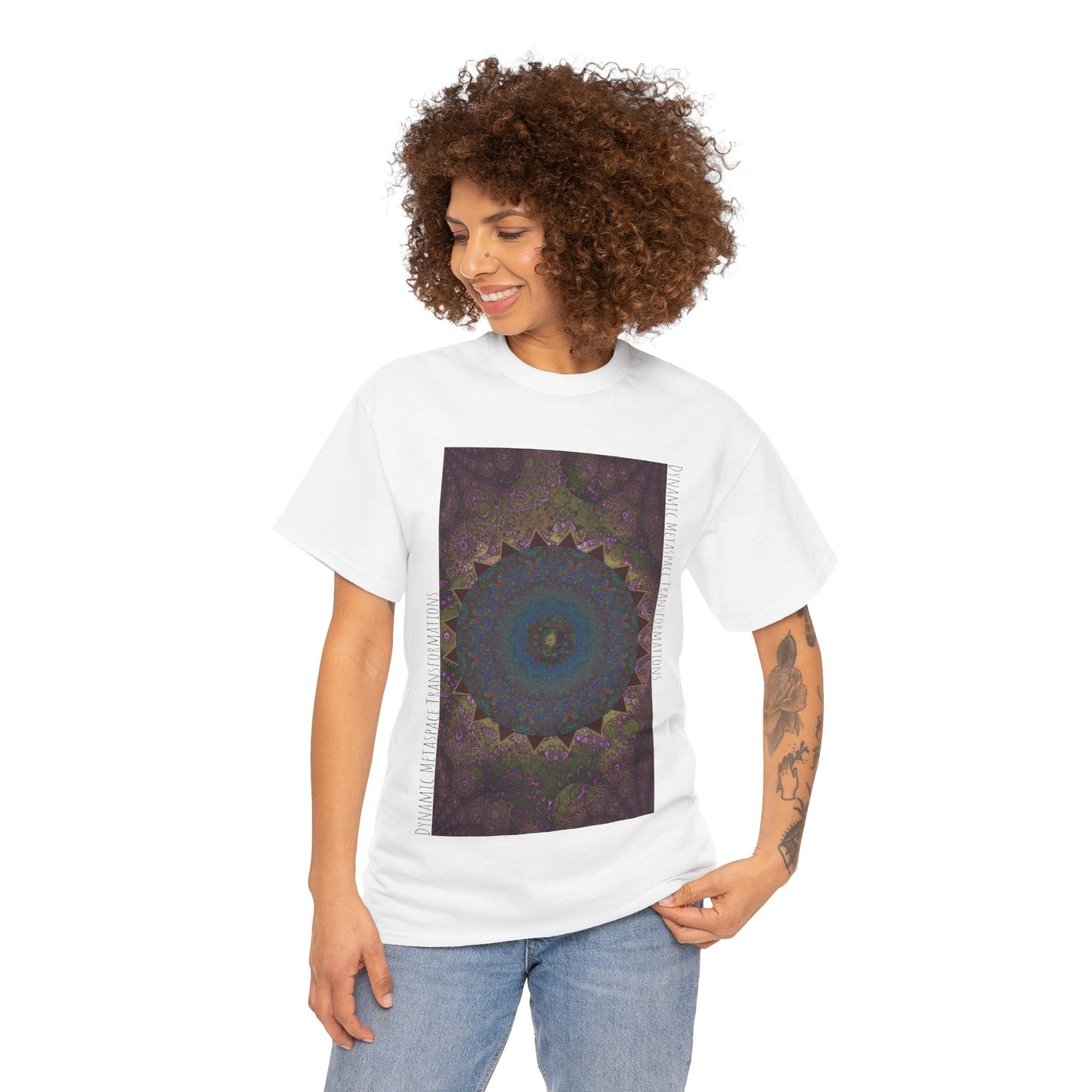 Unisex Heavy Cotton Tee - Love Light Spheres No. L8S1