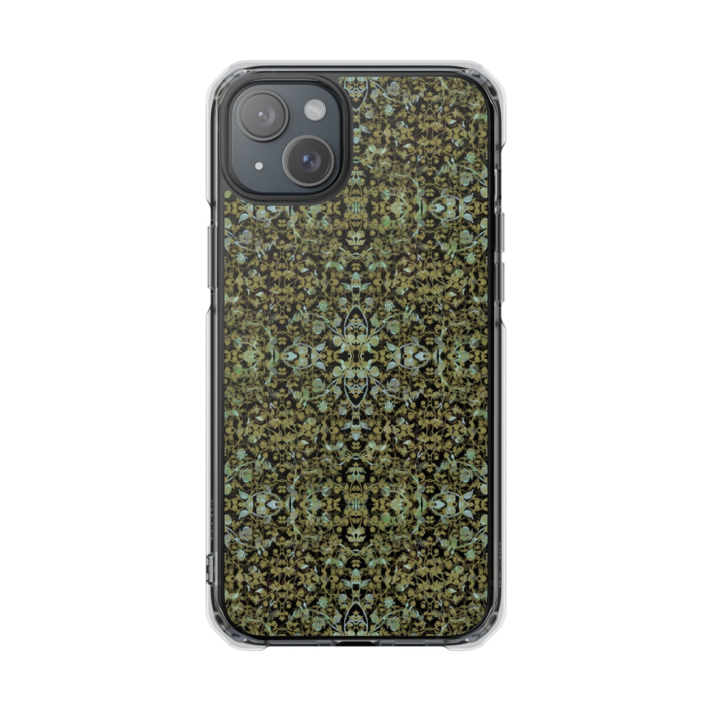 iPhone 15 Magnetic Clear Impact Case - Hidden Weave Series No.4