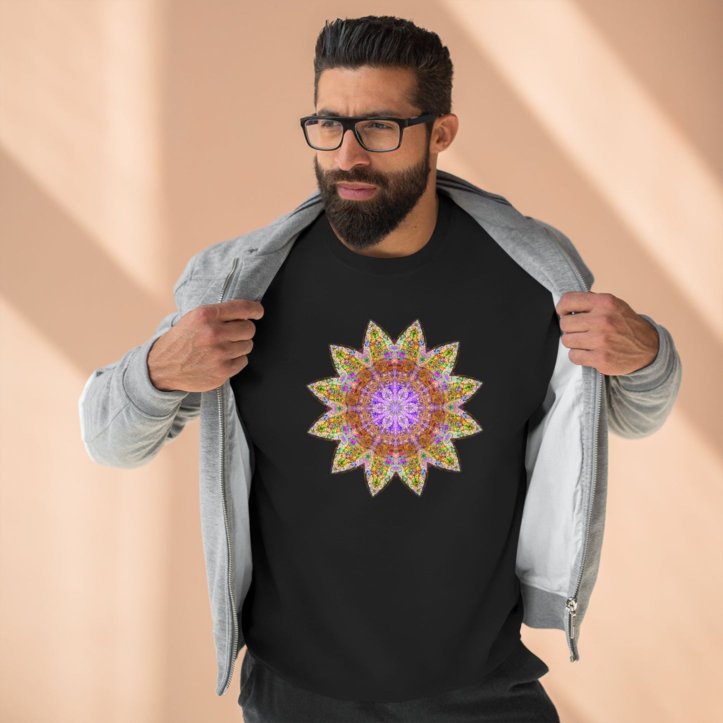 Unisex Crewneck Sweatshirt - Love Light Mandalas No.14