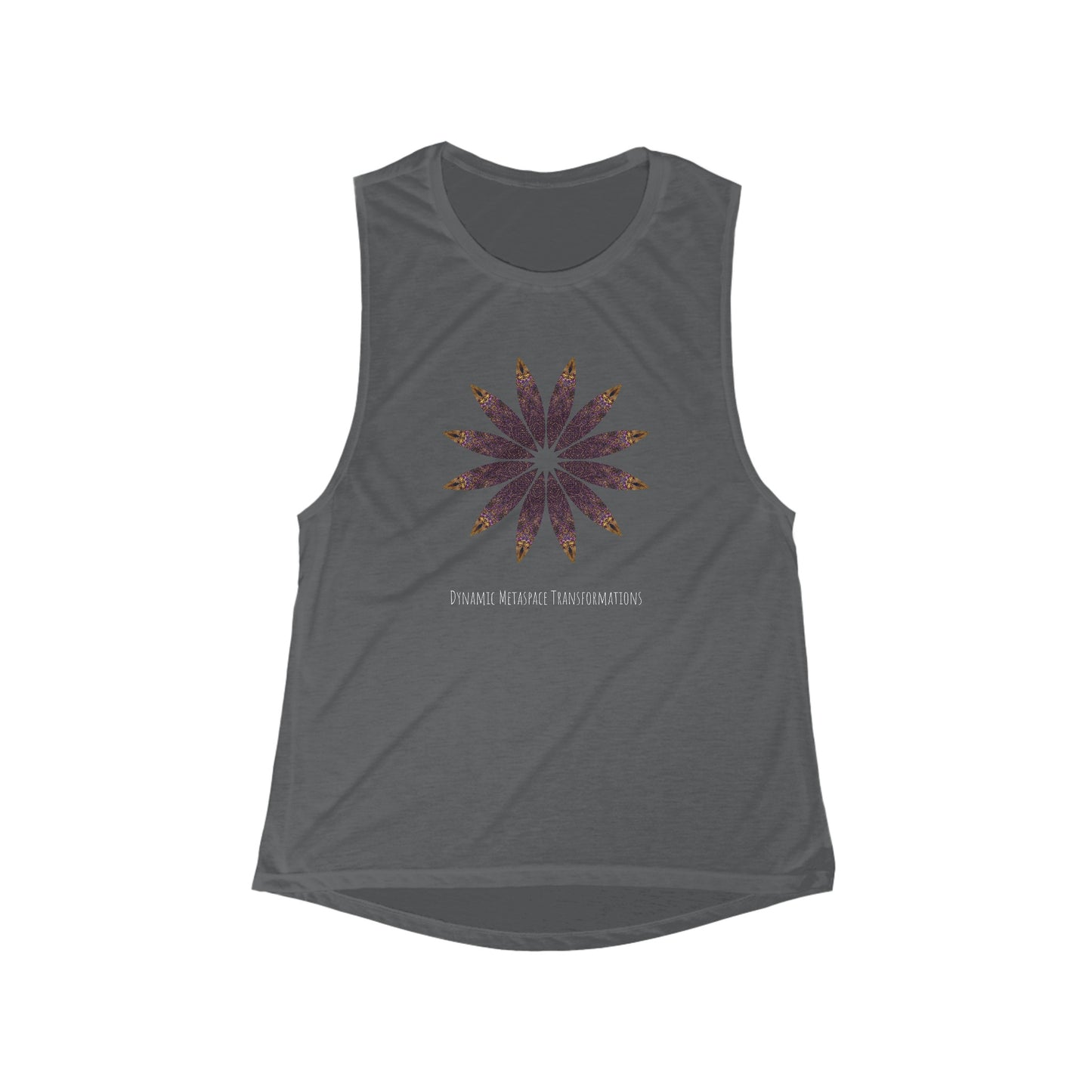 Women's Flowy Scoop Muscle Tank - Love Light Mandalas No.2