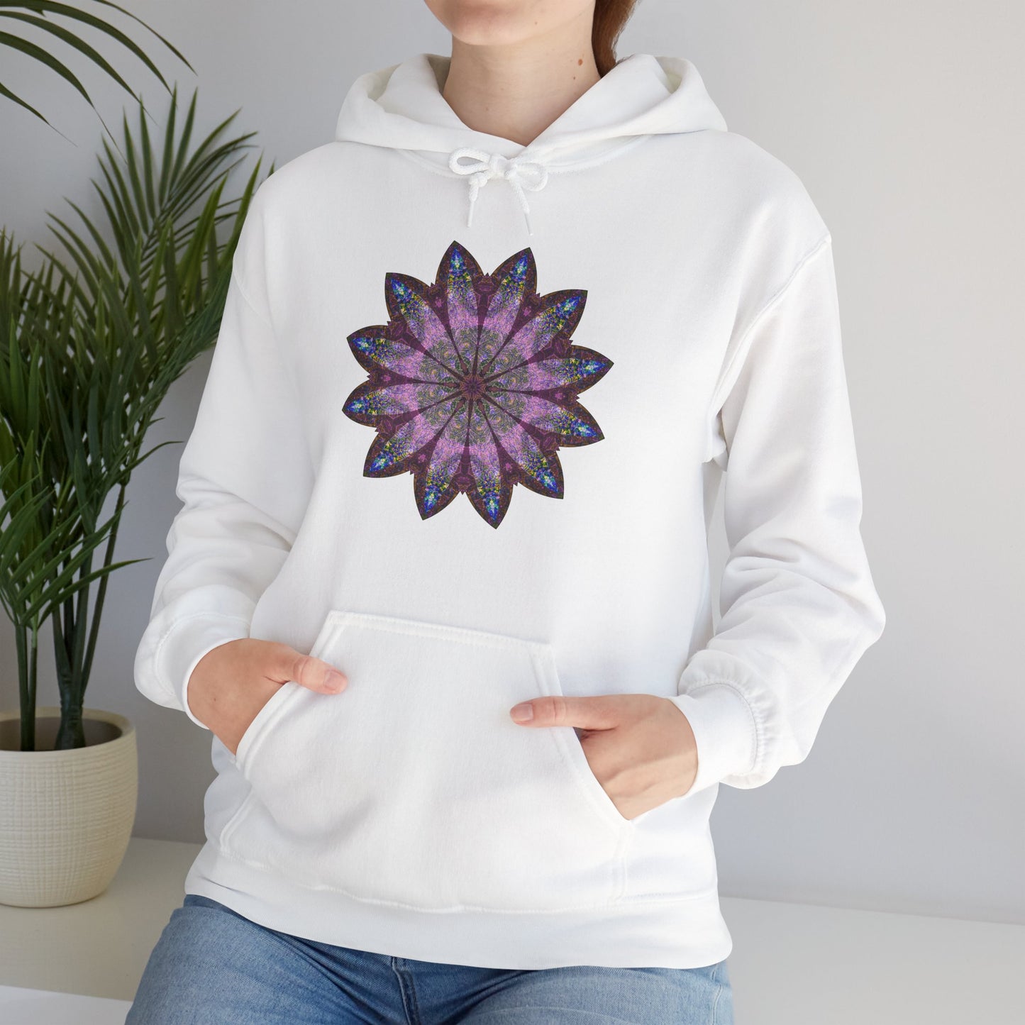Unisex Heavy Blend™ Hooded Sweatshirt - Love Light Mandalas No.19