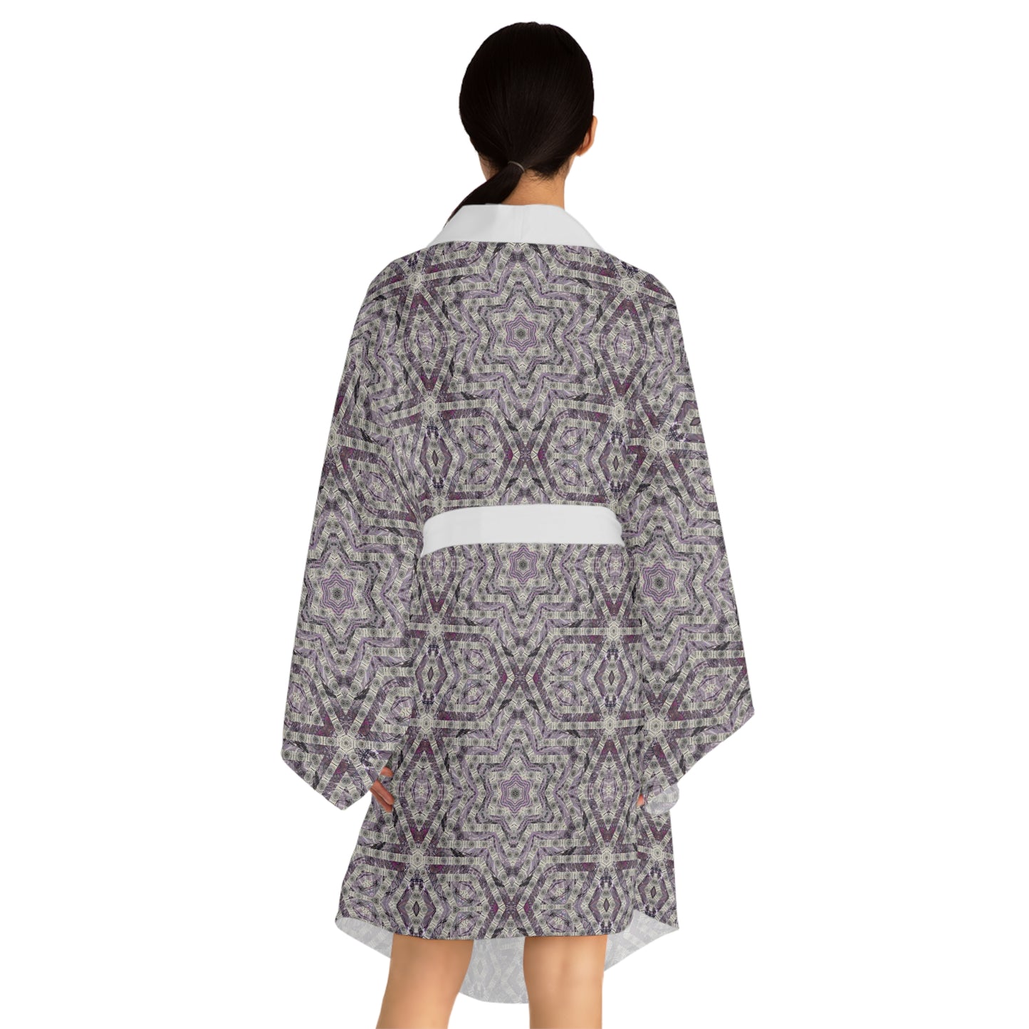 Long Sleeve Kimono Robe - P5 Kaleidoscopic No.22
