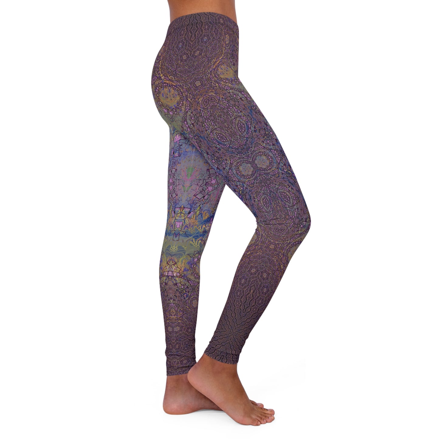 Spandex Leggings - Love Light Fractals No.12a
