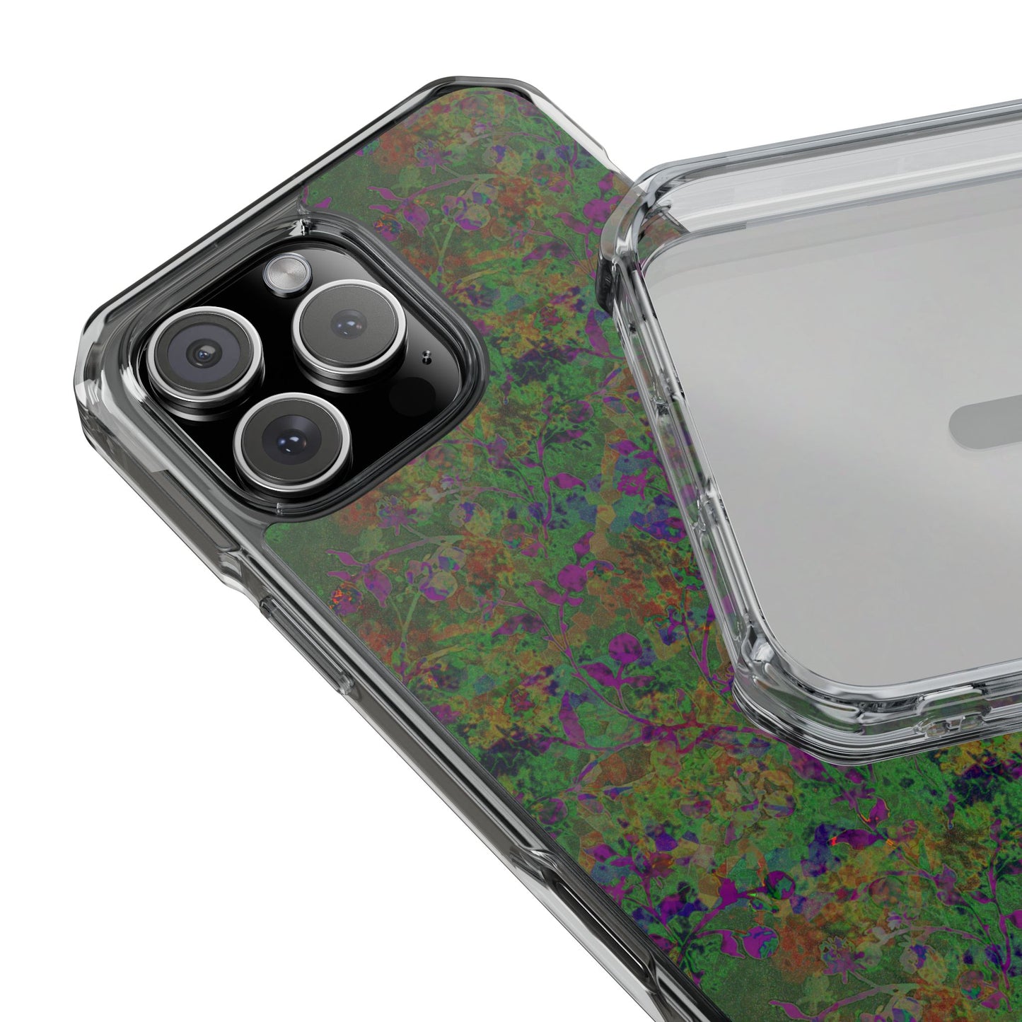 iPhone 16 Magnetic Clear Impact Case - Hidden Weave Series V3 No.24
