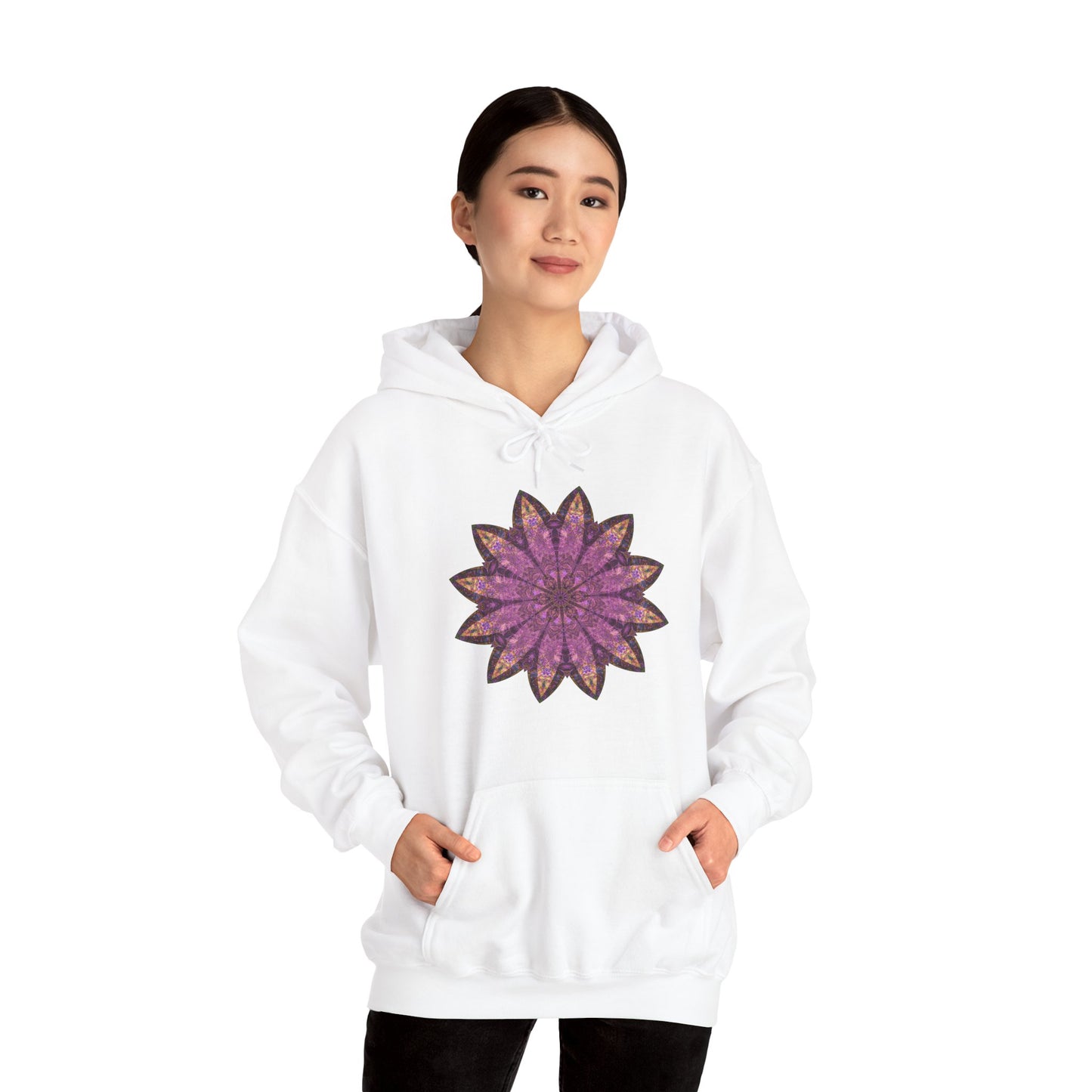 Unisex Heavy Blend™ Hooded Sweatshirt - Love Light Mandalas No.16