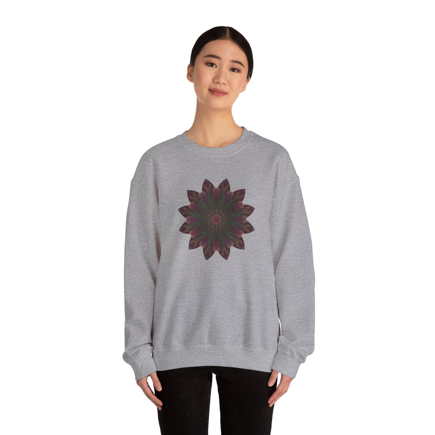 Unisex Heavy Blend™ Crewneck Sweatshirt - Love Light Mandalas No.7