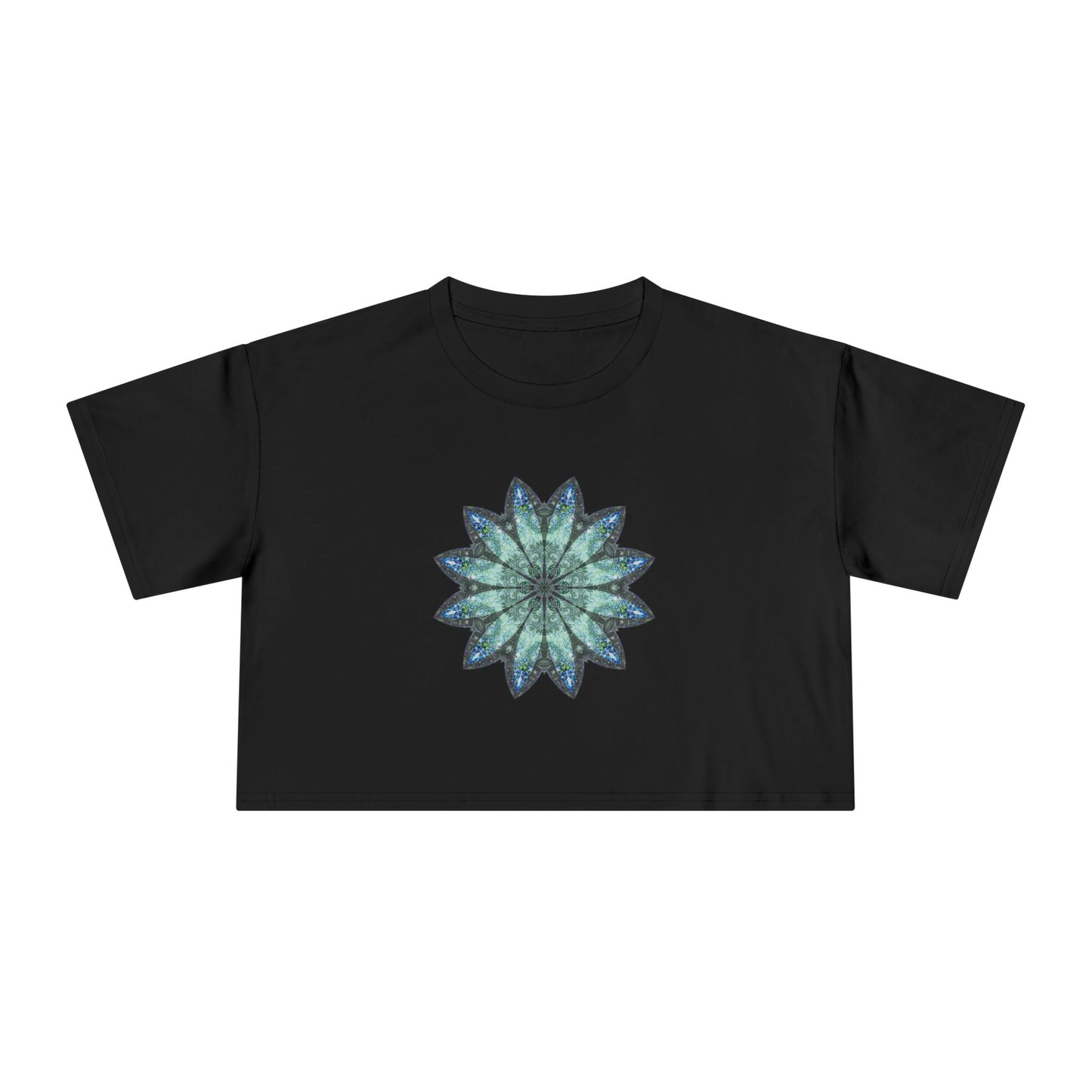 Women's Cropped Tee - Love Light Mandalas No.20