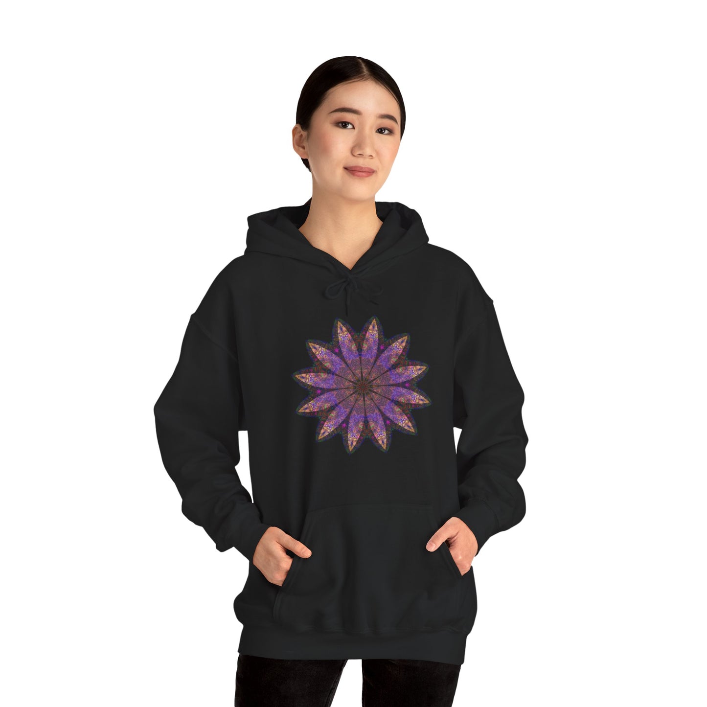 Unisex Heavy Blend™ Hooded Sweatshirt - Love Light Mandalas No.23