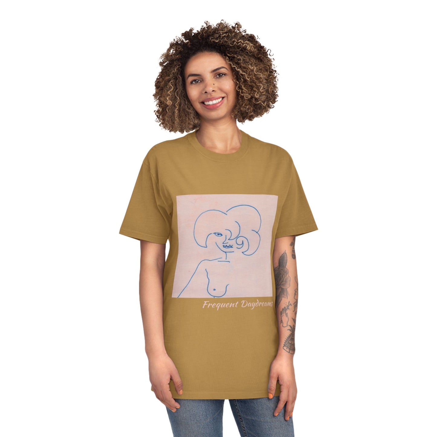 Unisex Faded Shirt - Frequent Daydreams Sketch No.45