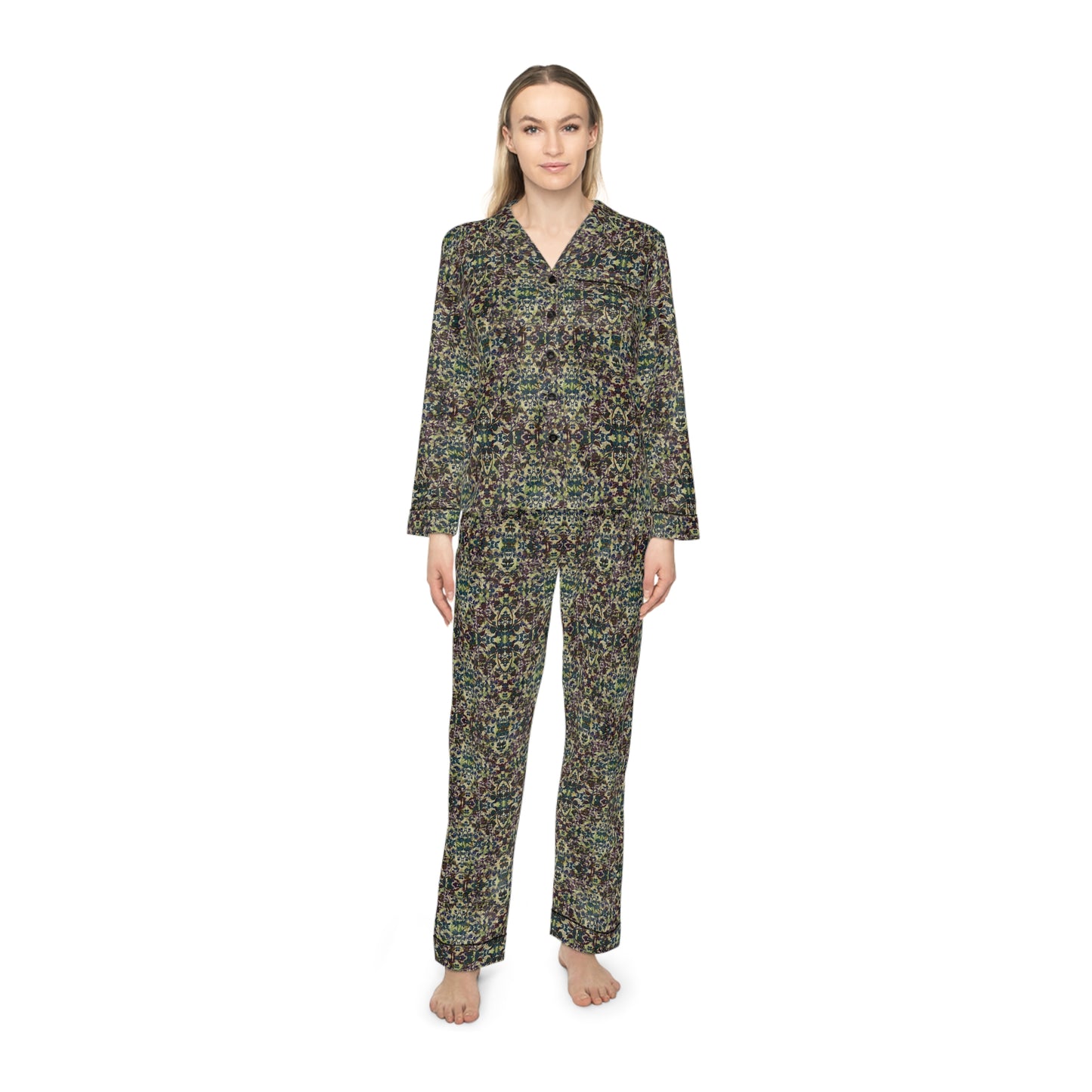 Women's Satin Pajamas - Hidden Weave No.5