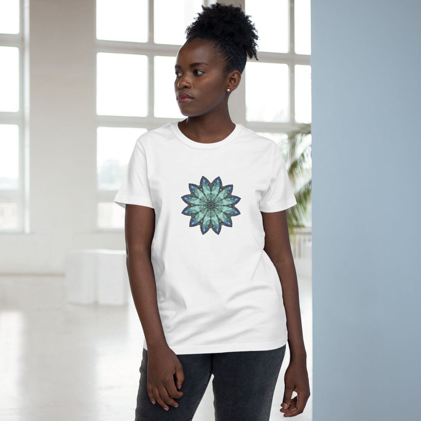 Women’s Maple Tee - Love Light Mandalas No.20
